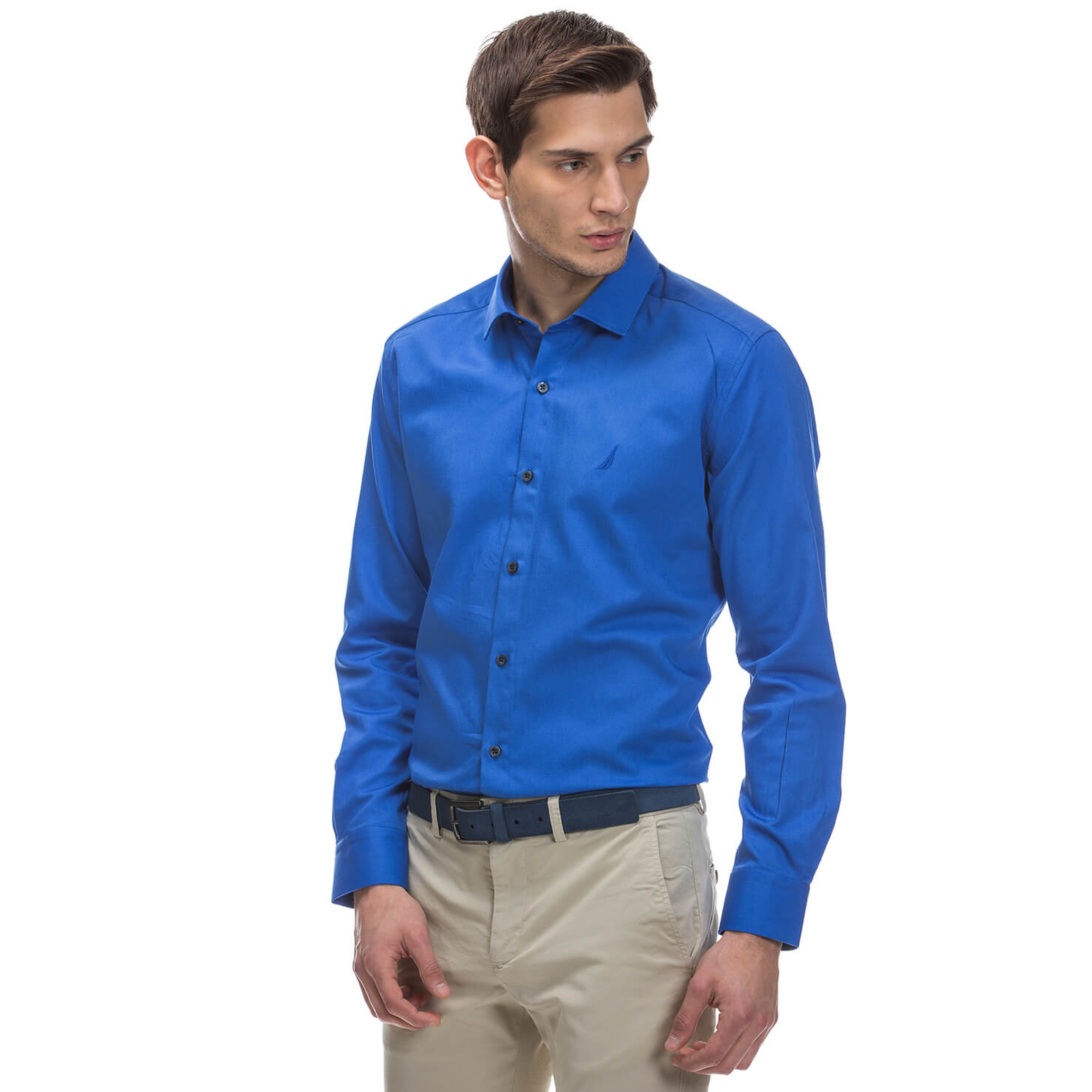 Nautica Erkek Mavi Regular Fit Gömlek