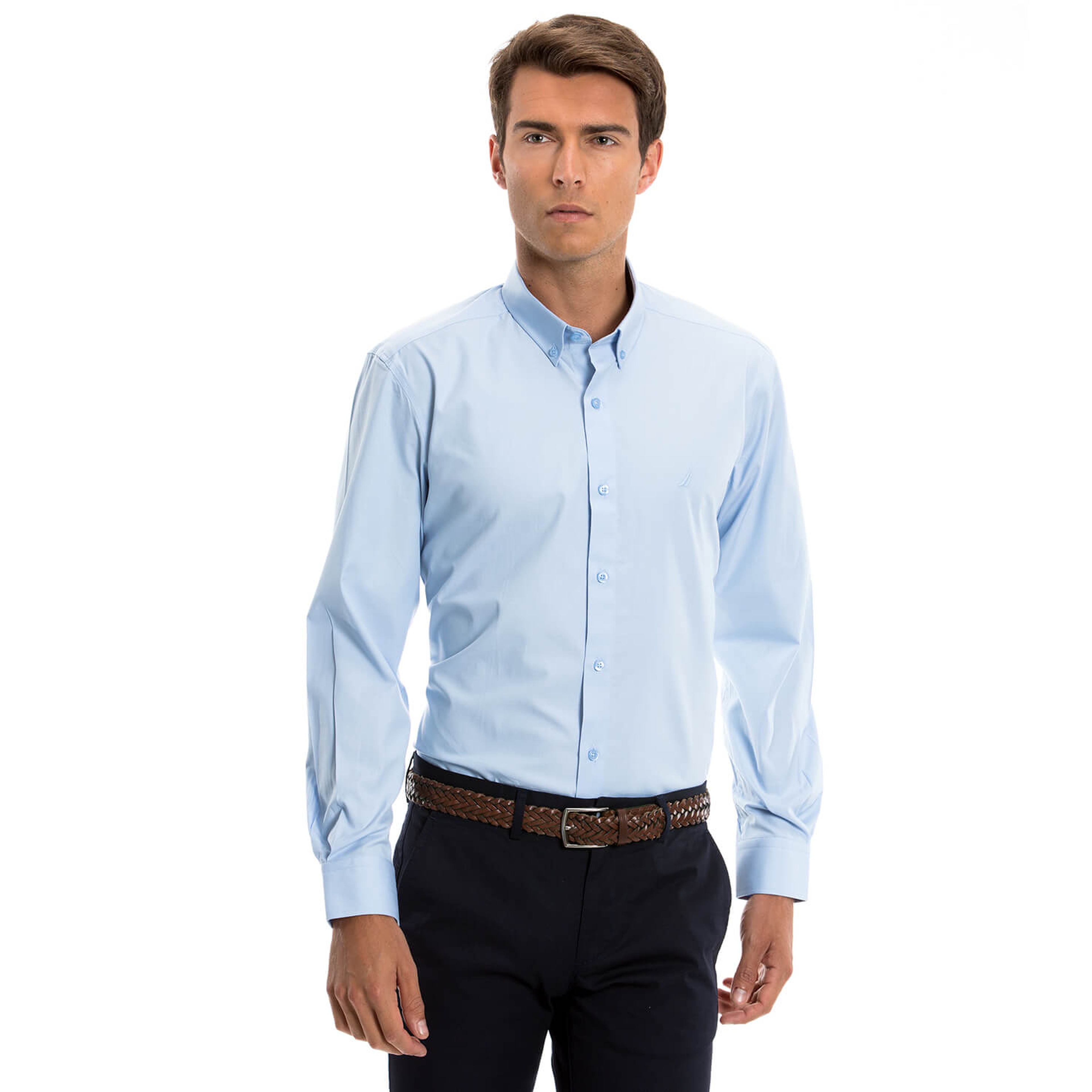 Nautica Erkek Mavi Regular Fit Gömlek