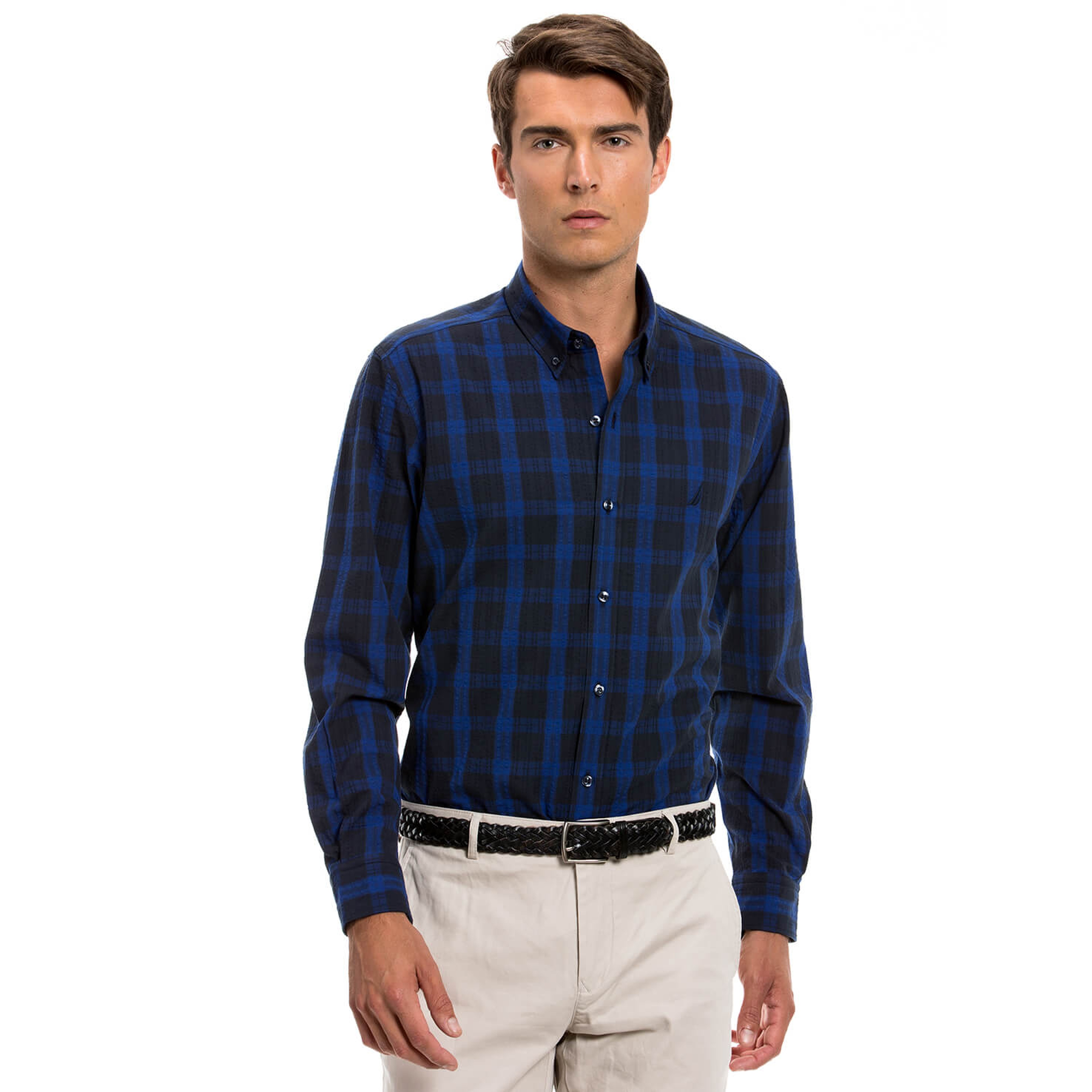Nautica Erkek Lacivert Regular Fit Gömlek