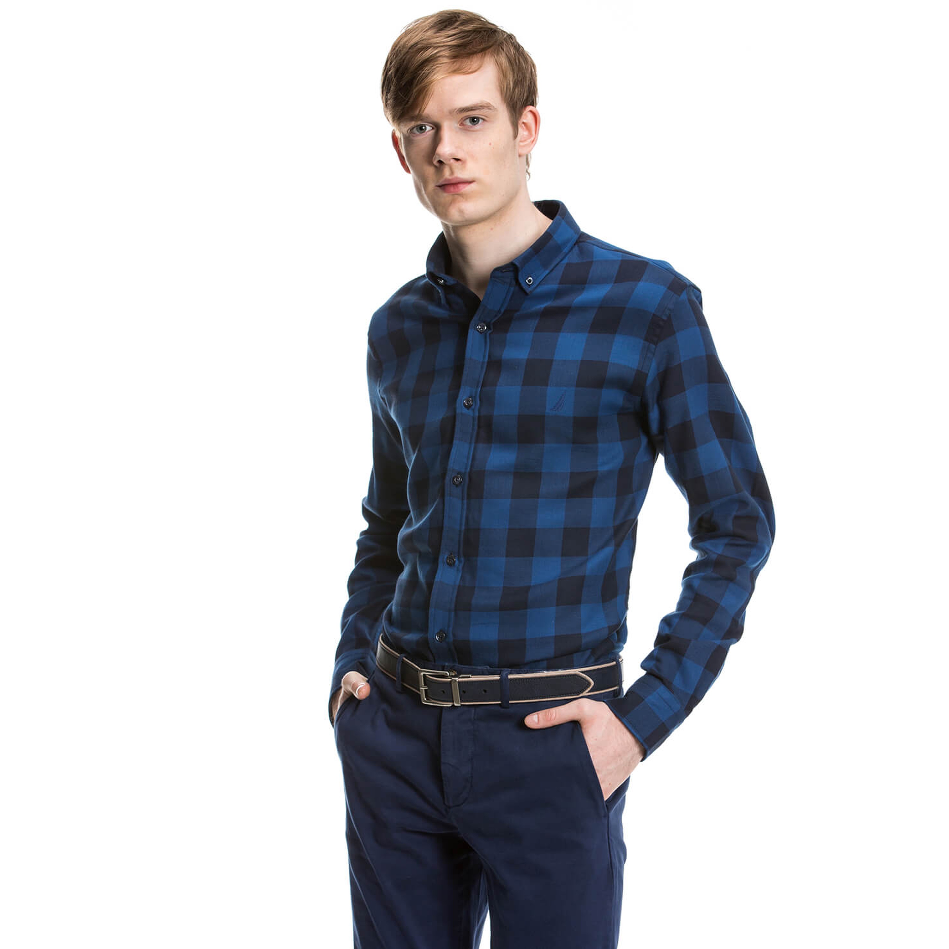 Nautica Erkek Lacivert Regular Fit Gömlek