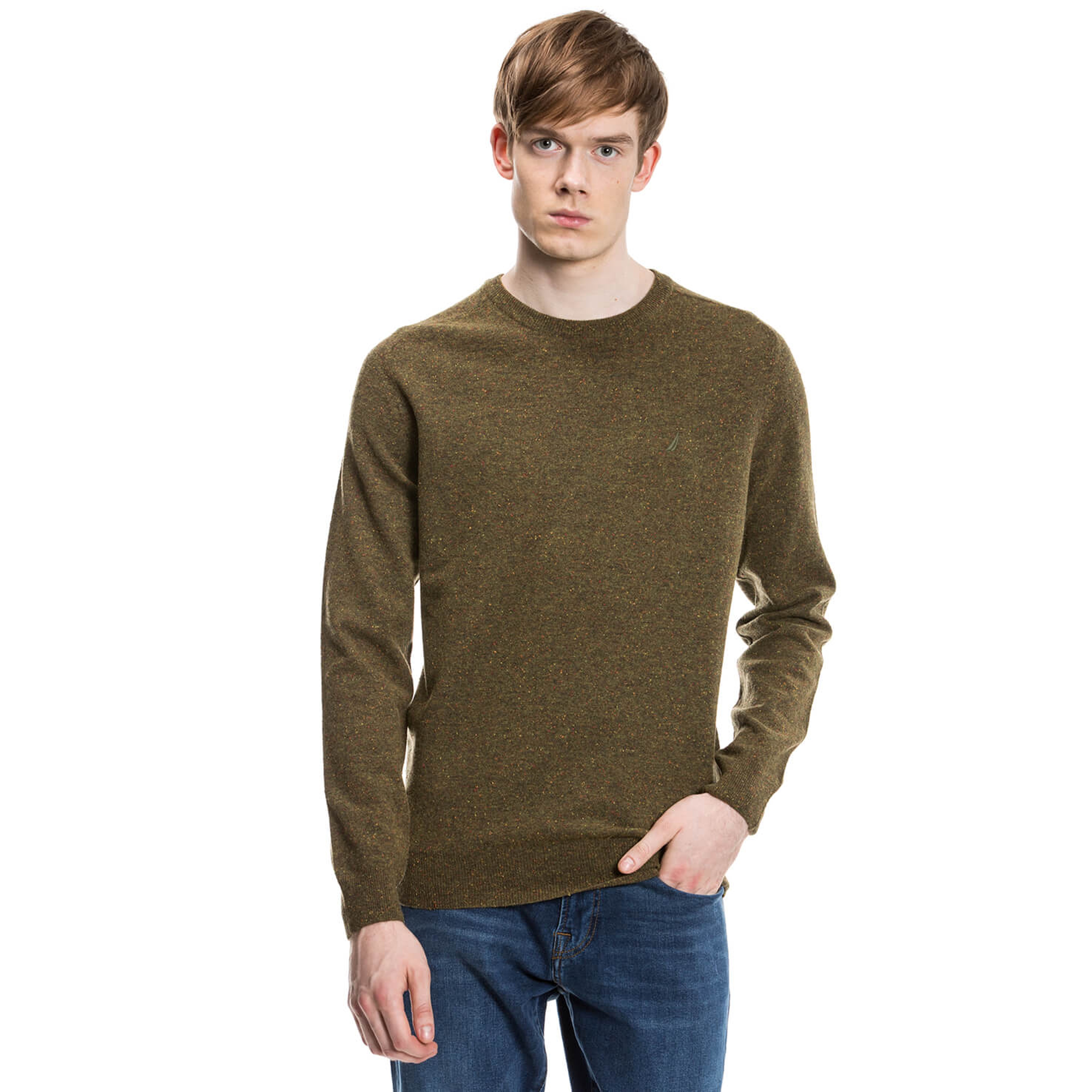 Nautica Erkek Yeşil Regular Fit Triko