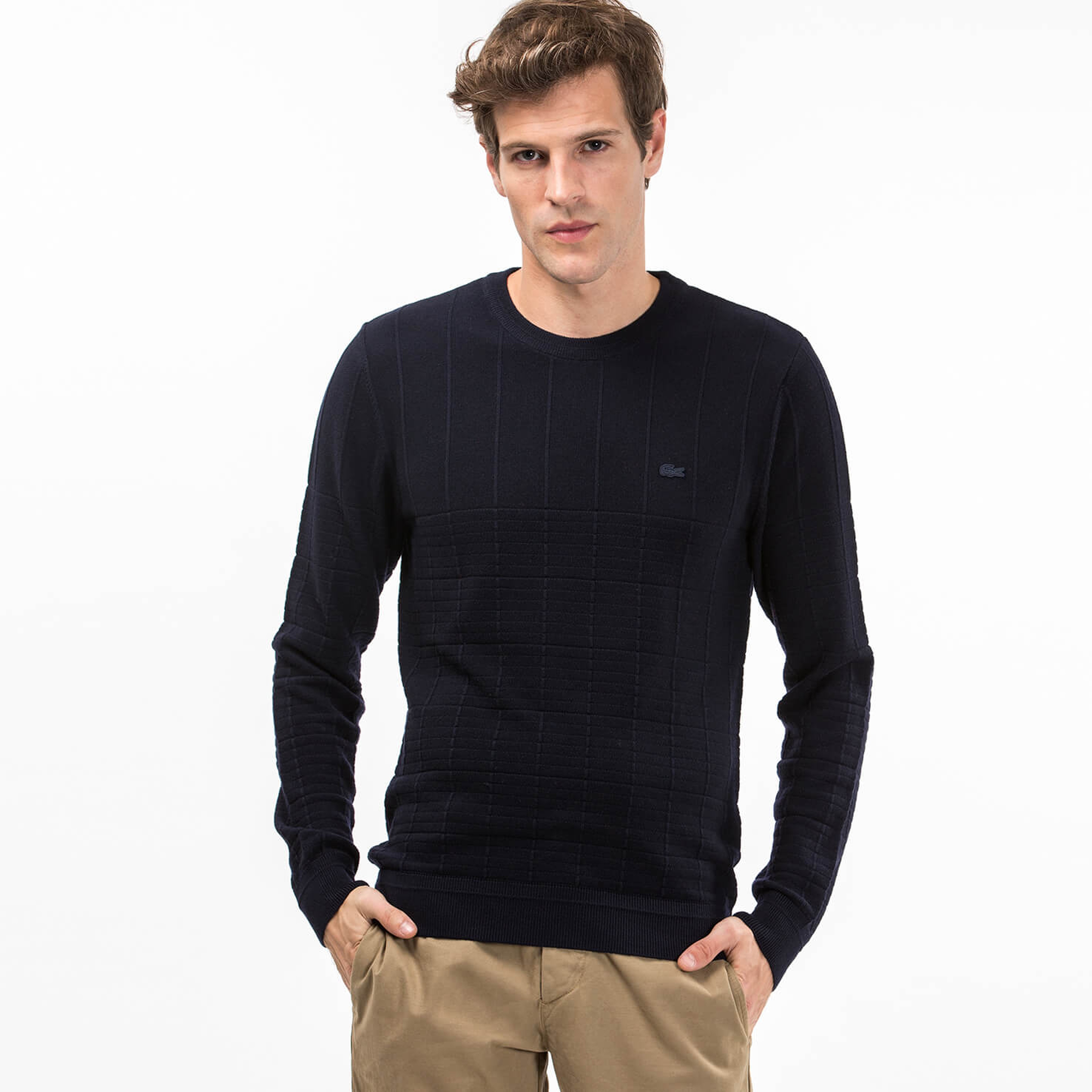 Lacoste Erkek Lacivert Triko