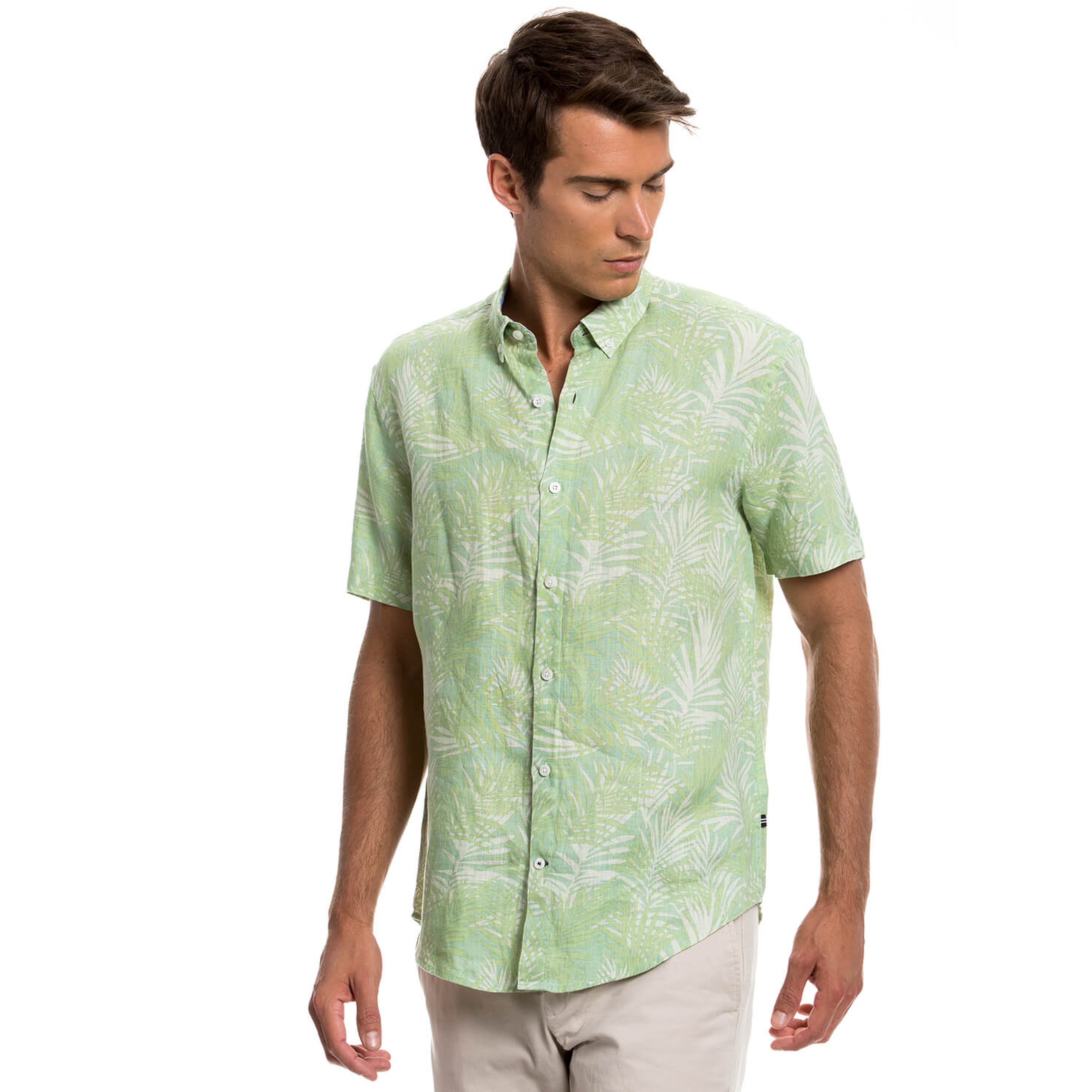 Nautica Erkek Yeşil Gömlek