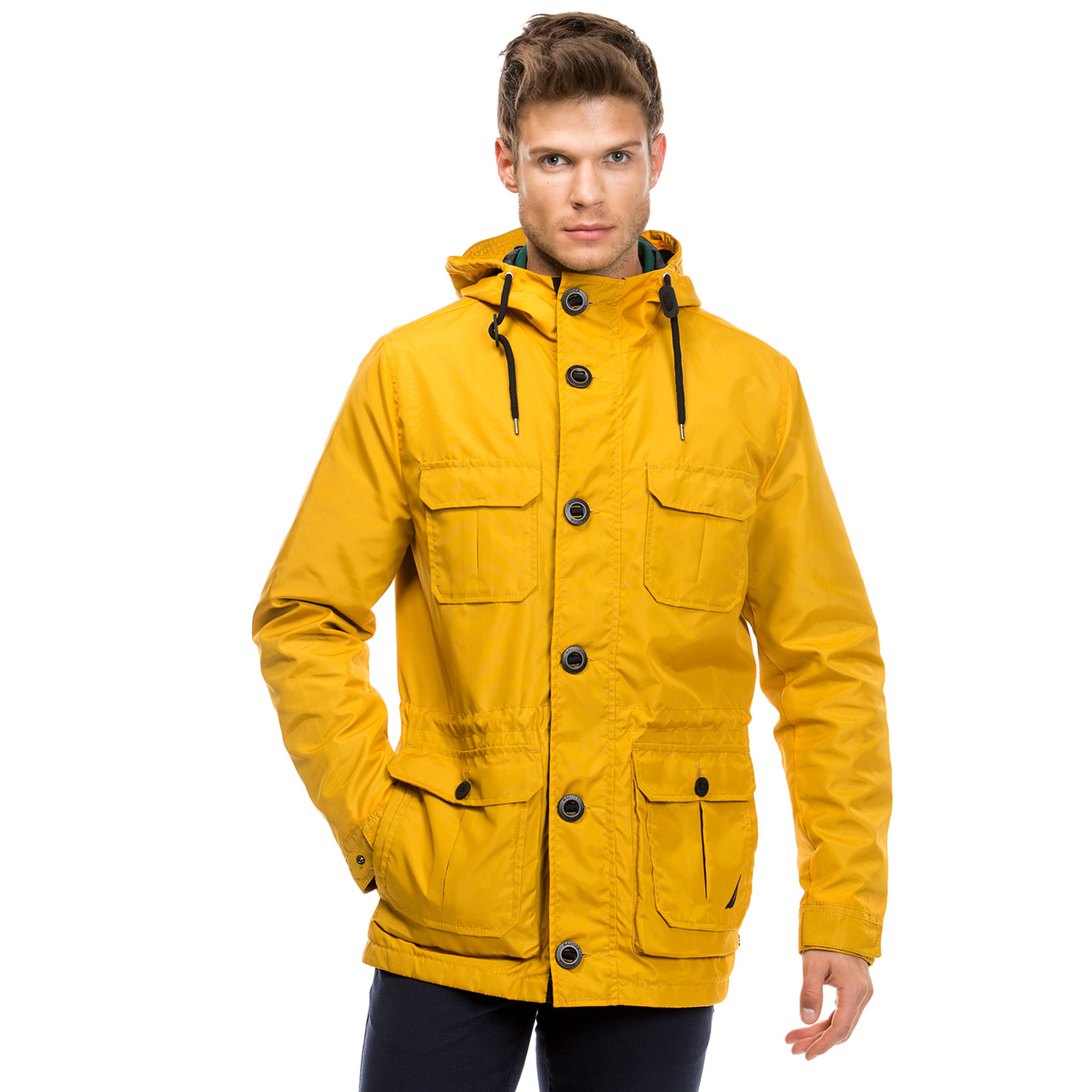 Nautica Erkek Sarı Regular Fit Mont