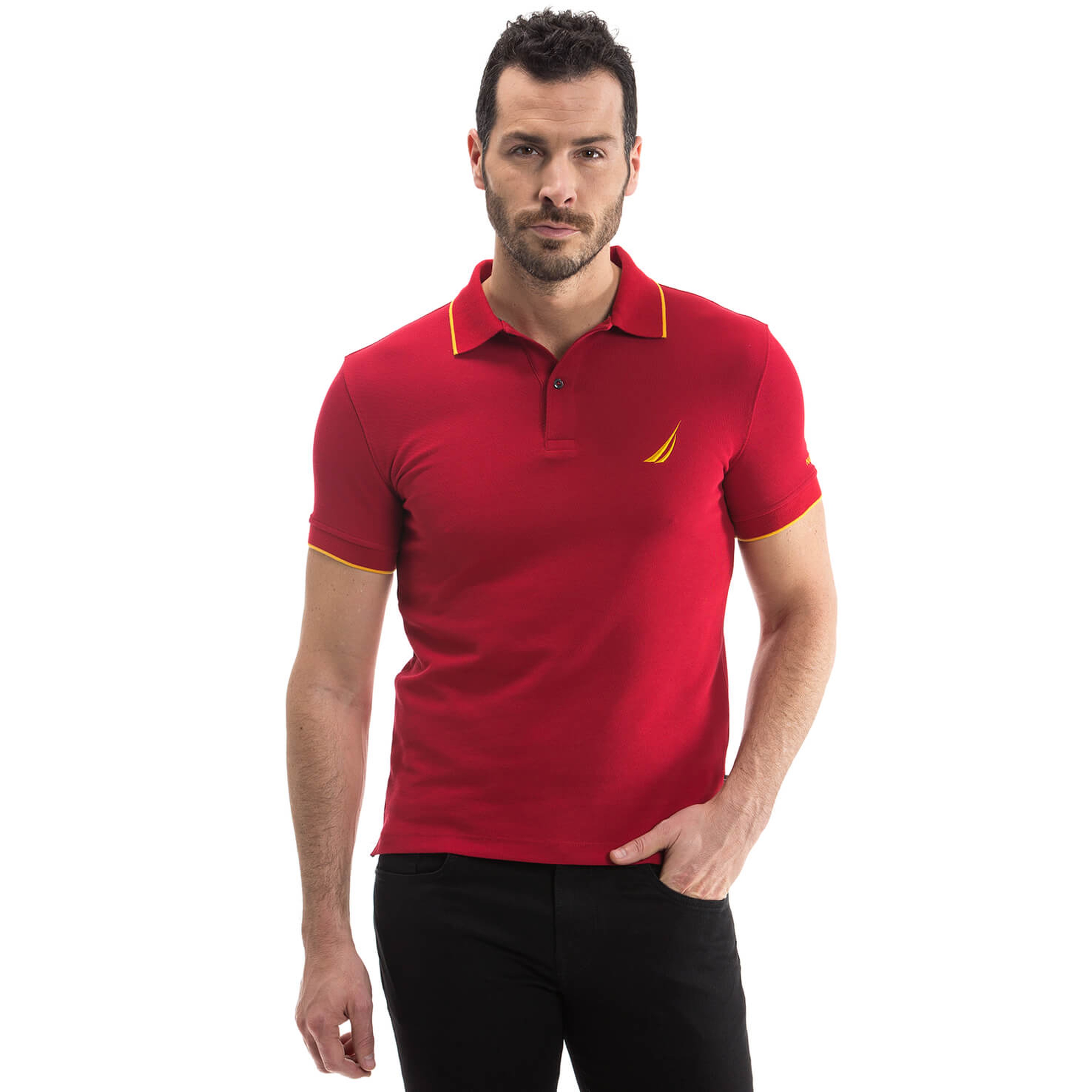 Nautica Erkek Kırmızı Kısa Kollu Polo