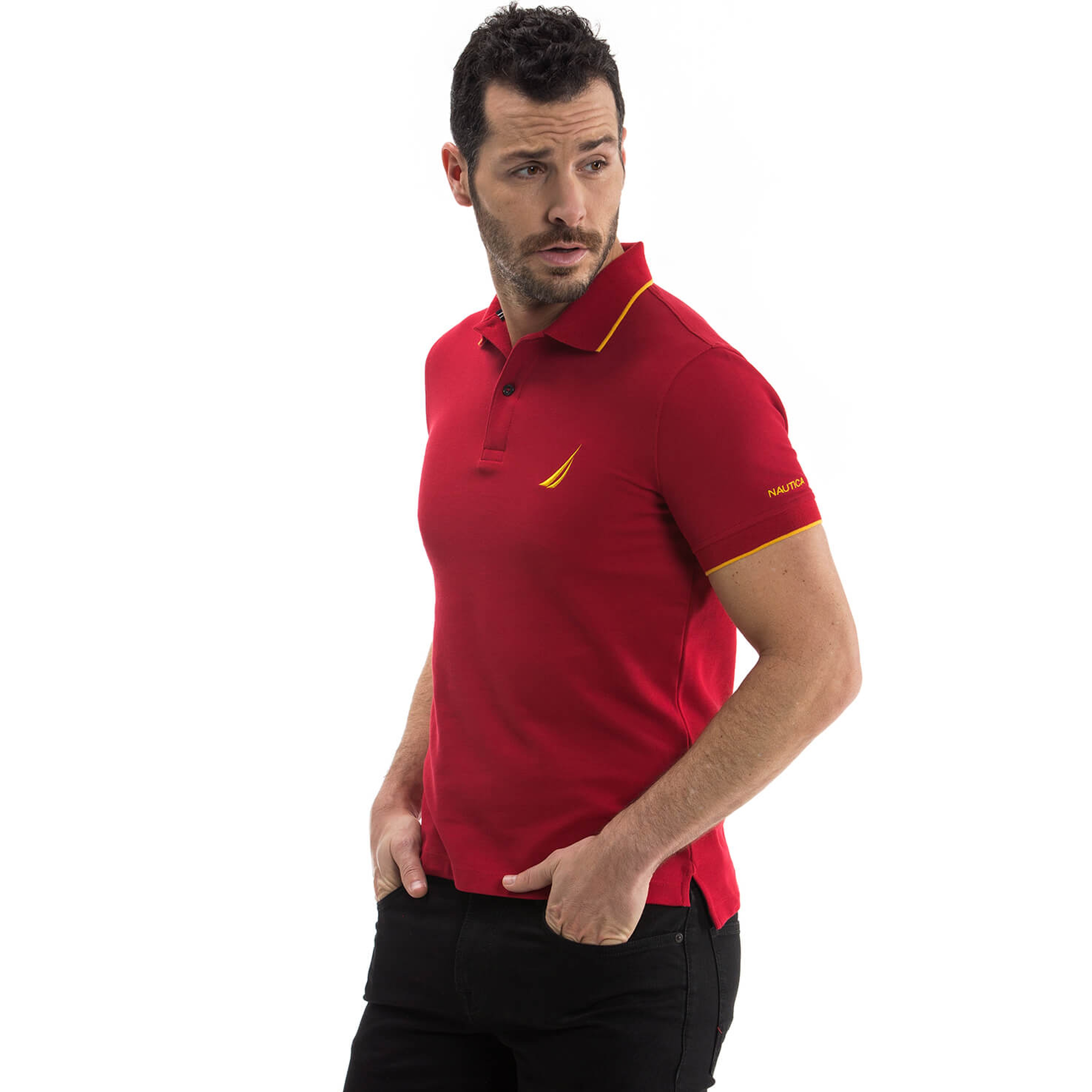 Nautica Erkek Kırmızı Kısa Kollu Polo