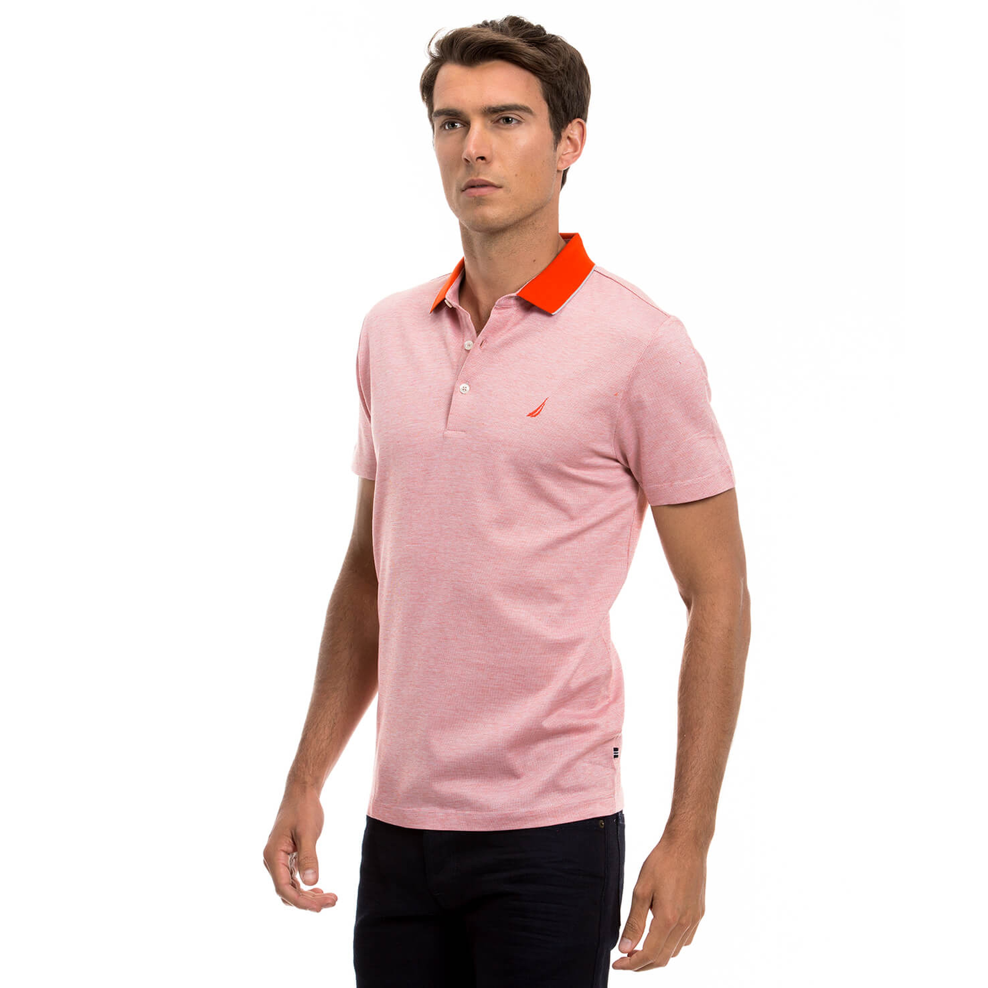 Nautica Erkek Pembe Kısa Kollu Polo