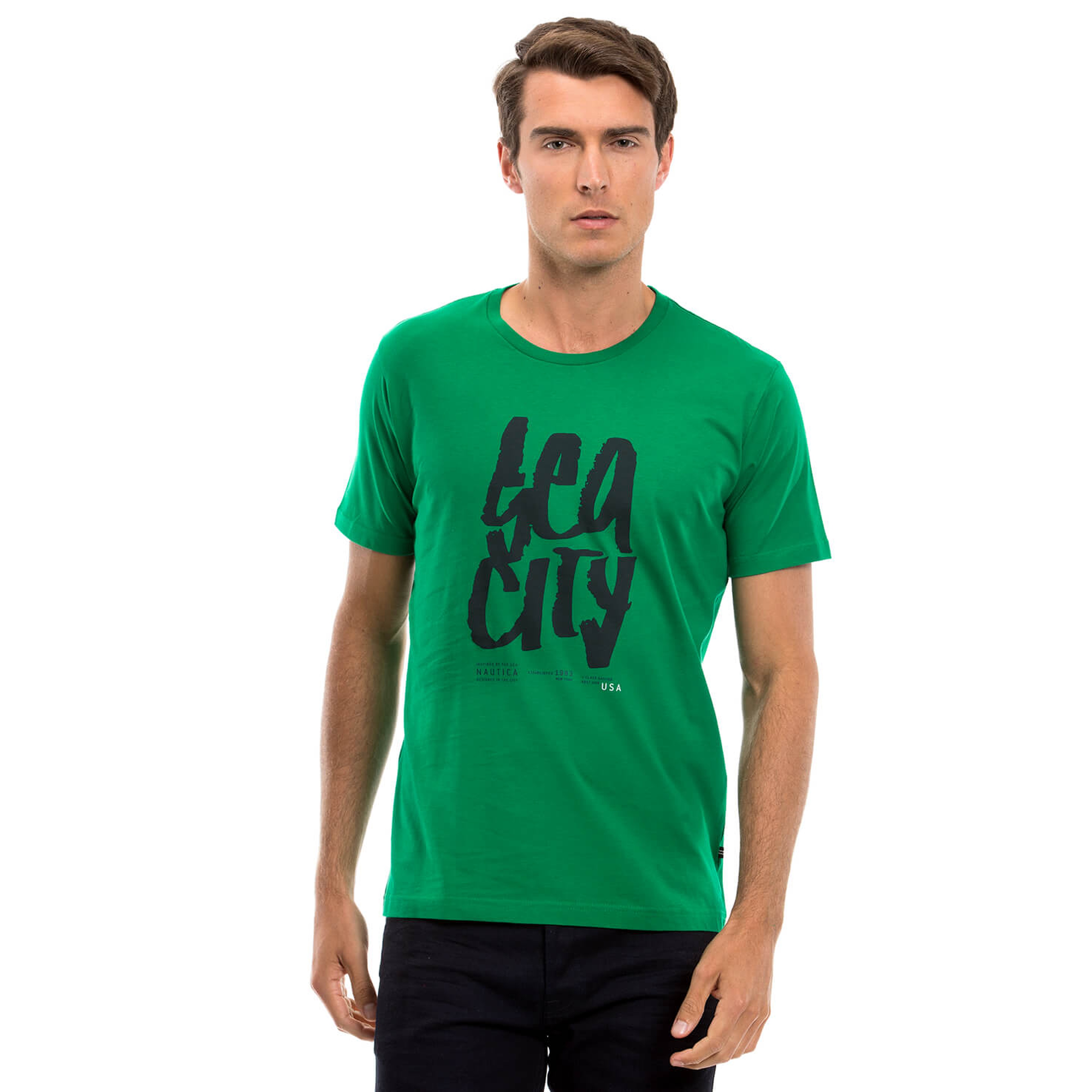 Nautica Erkek Yeşil T-Shirt