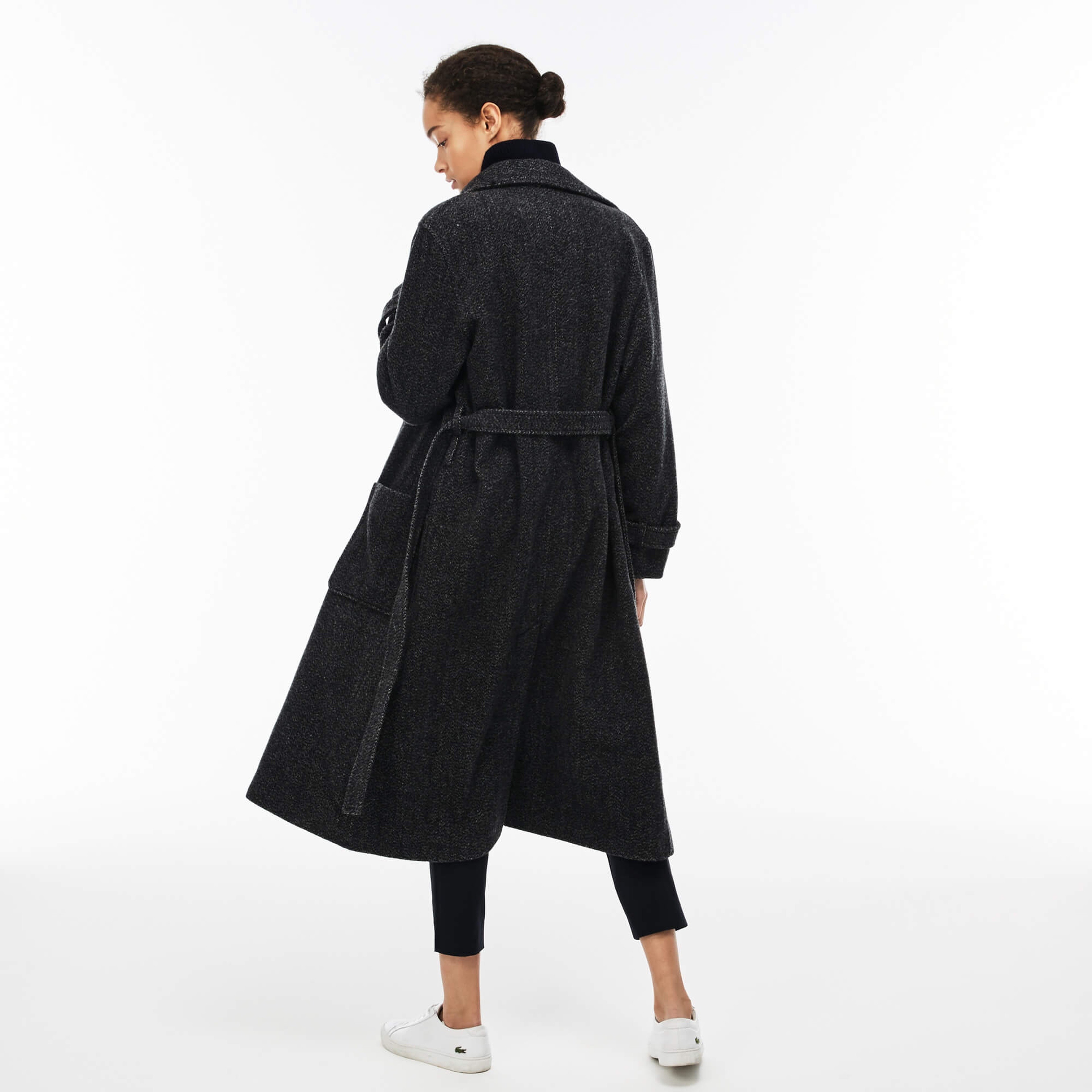 Lacoste Kadın Gri Kaban