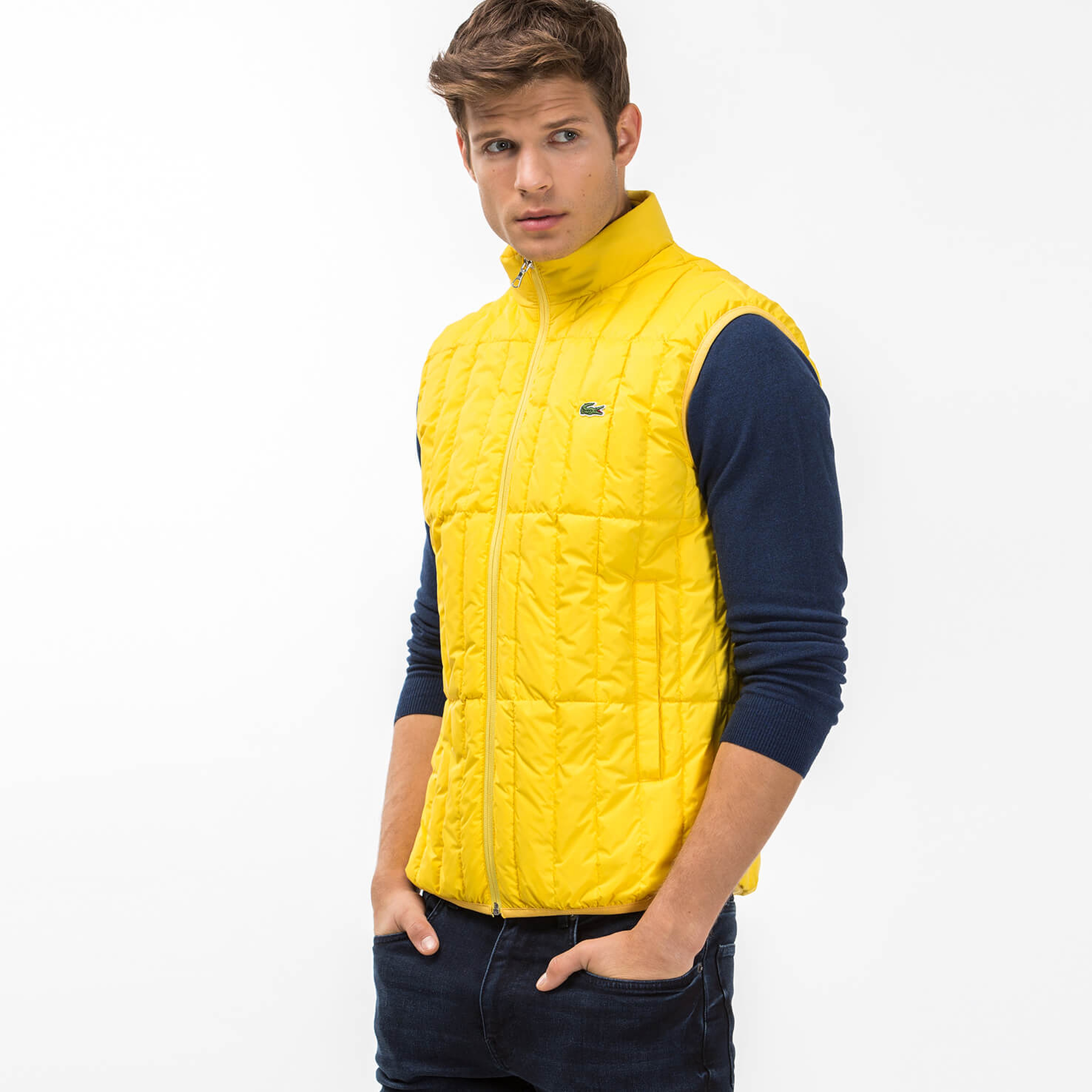 Lacoste Erkek Sarı Yelek