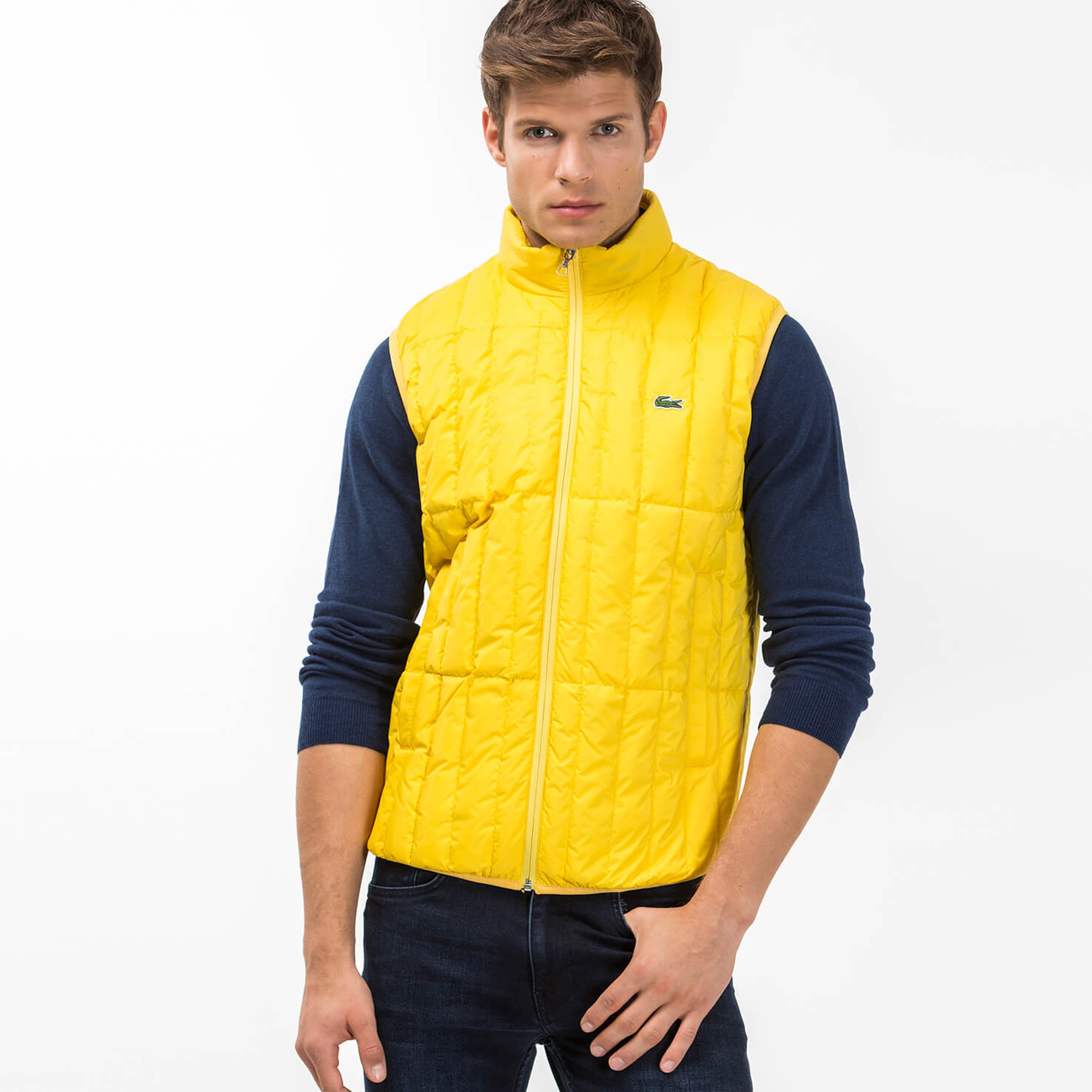 Lacoste Erkek Sarı Yelek