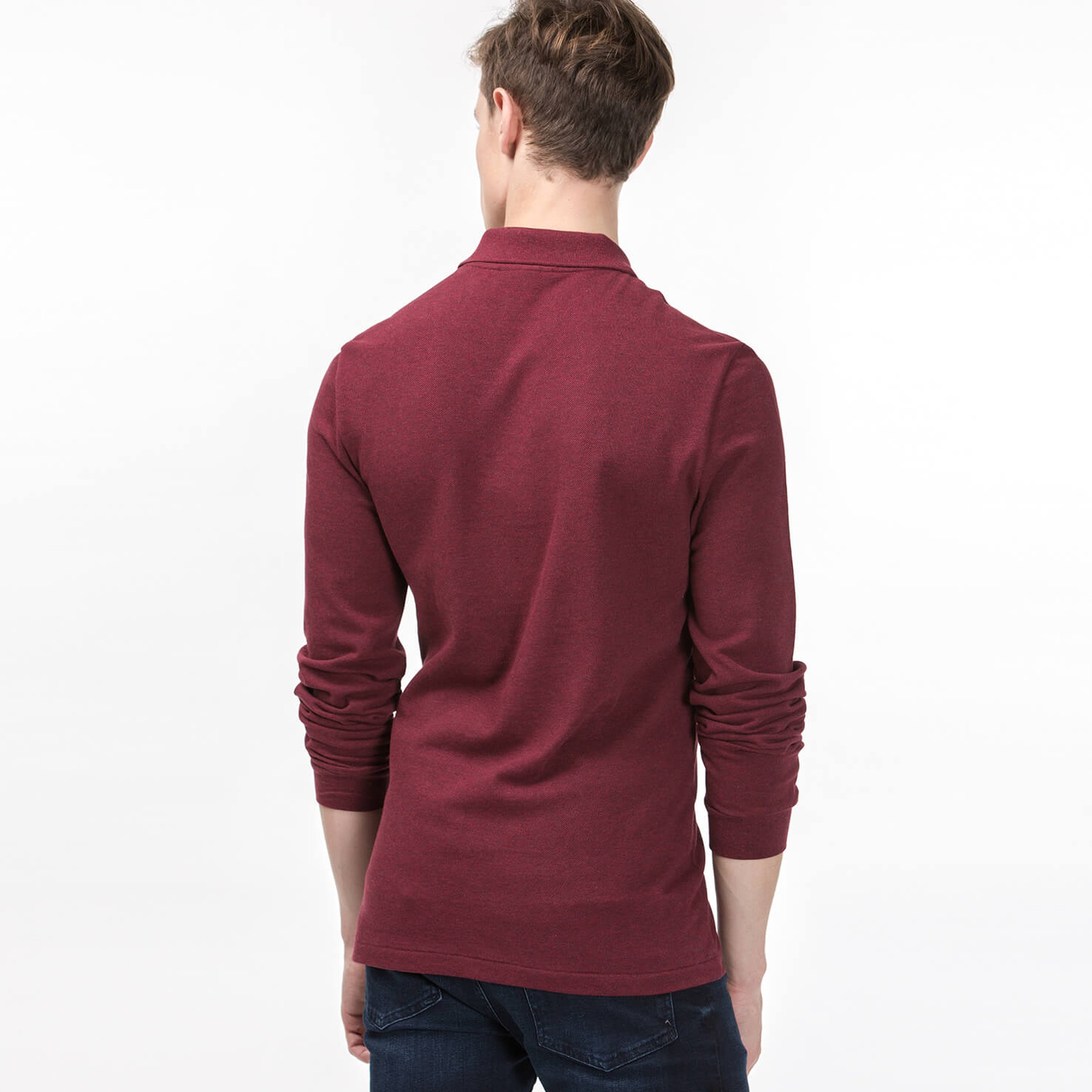 Lacoste Erkek Bordo Regular Fit Uzun Kollu Polo