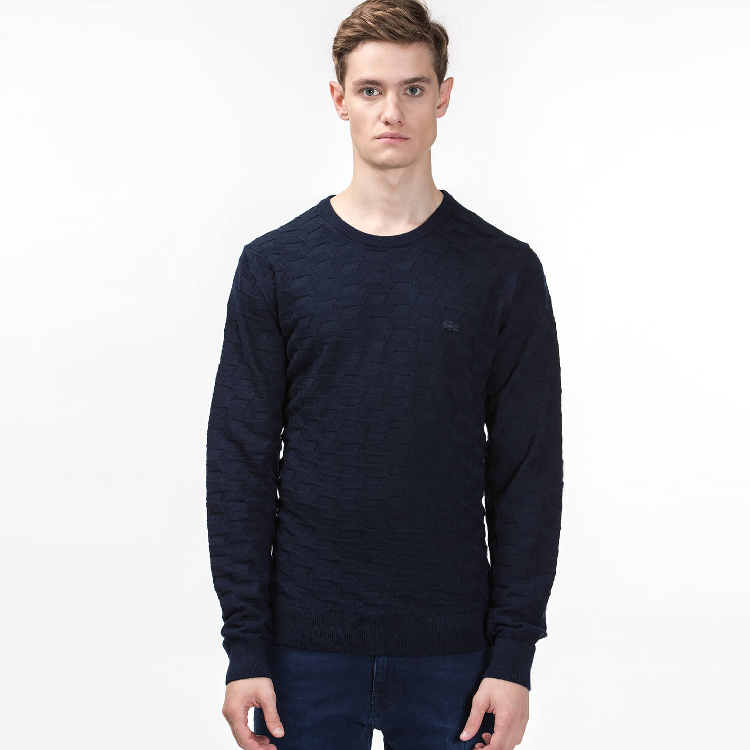 Lacoste Erkek Lacivert Triko