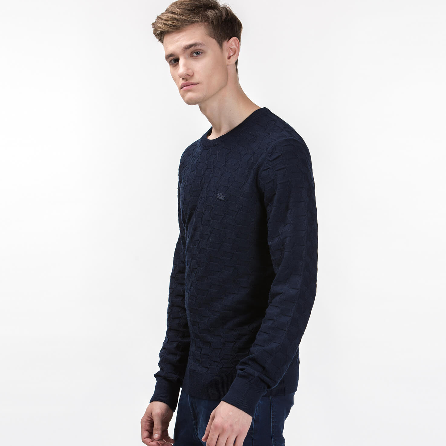 Lacoste Erkek Lacivert Triko