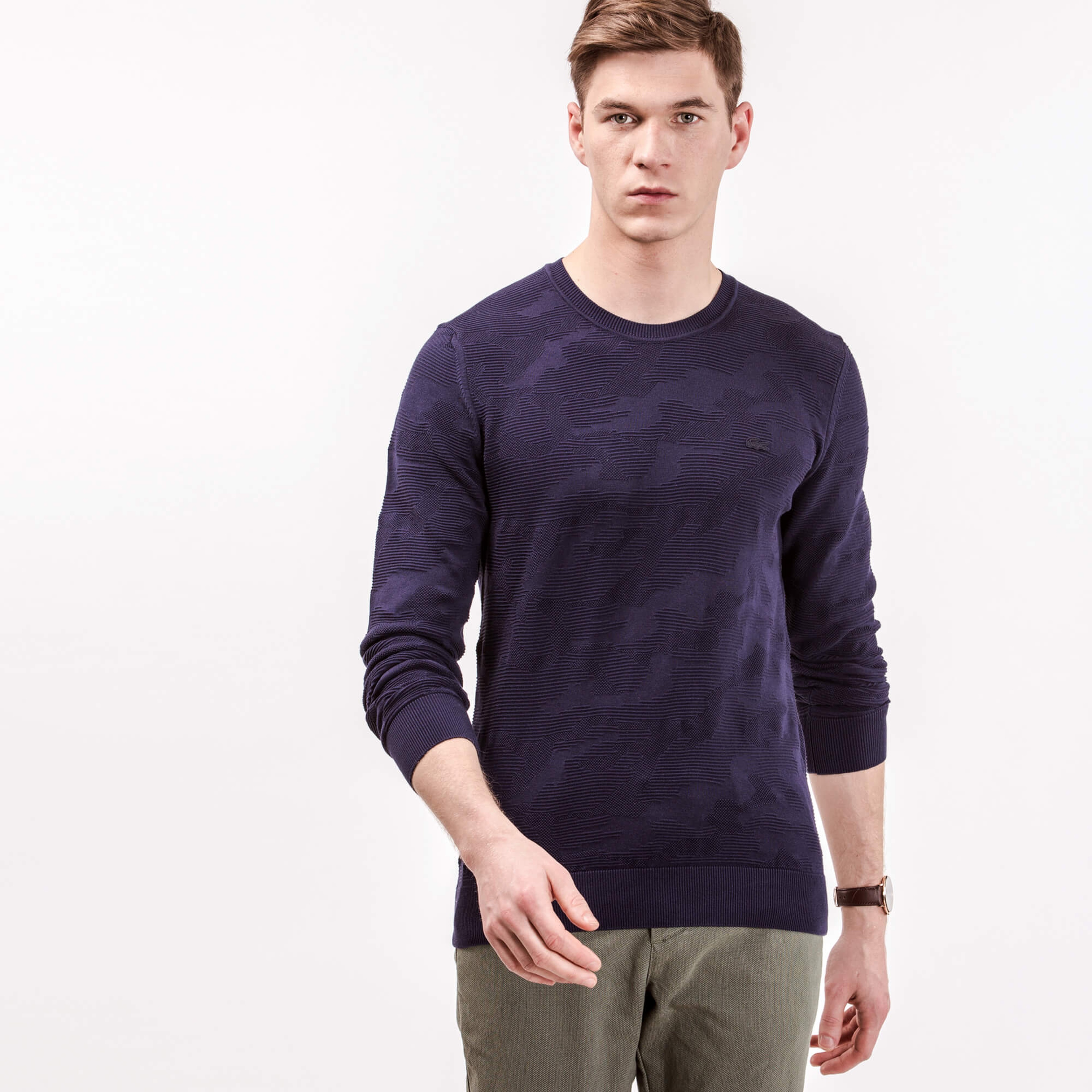 Lacoste Erkek Lacivert Triko