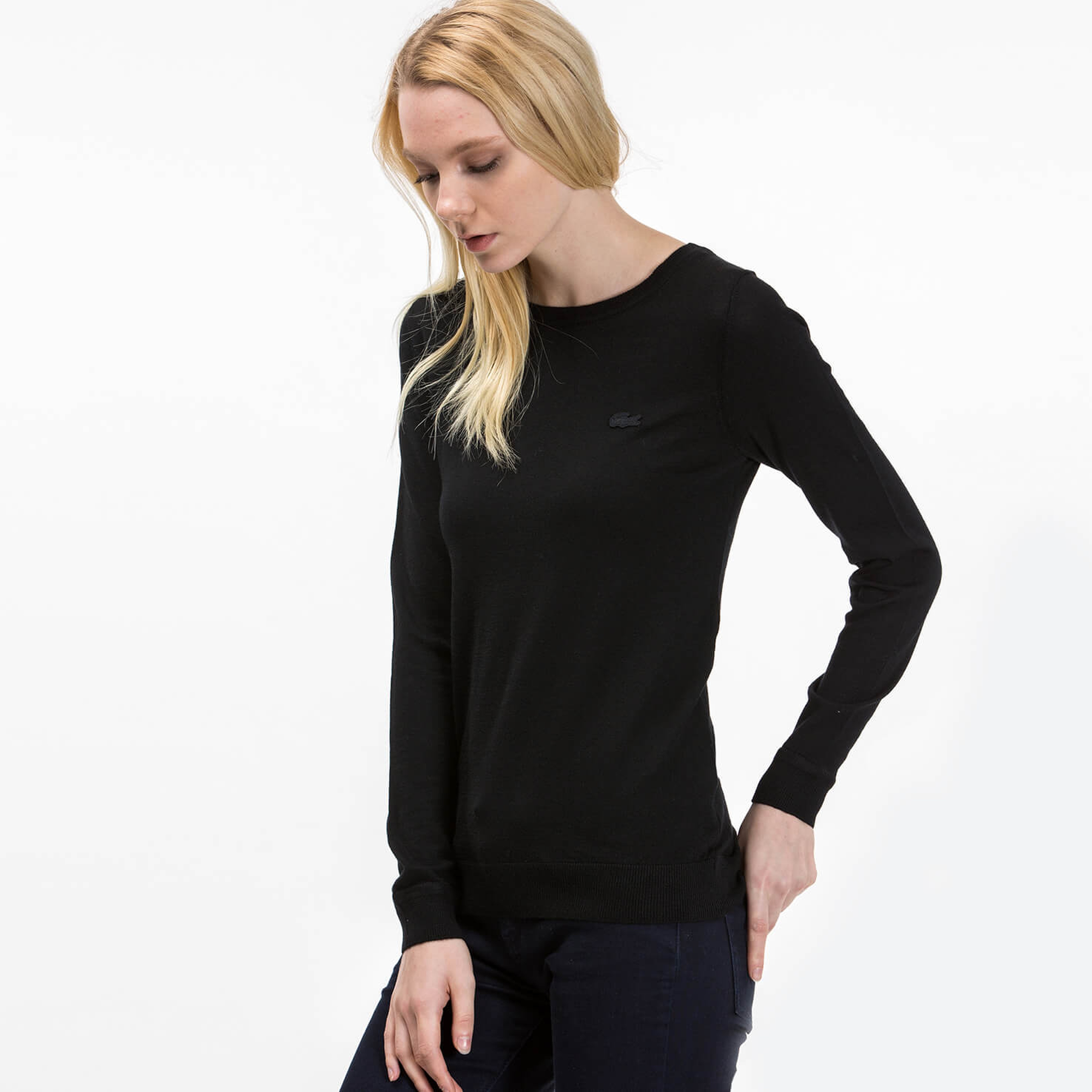 Lacoste Kadın Siyah Triko