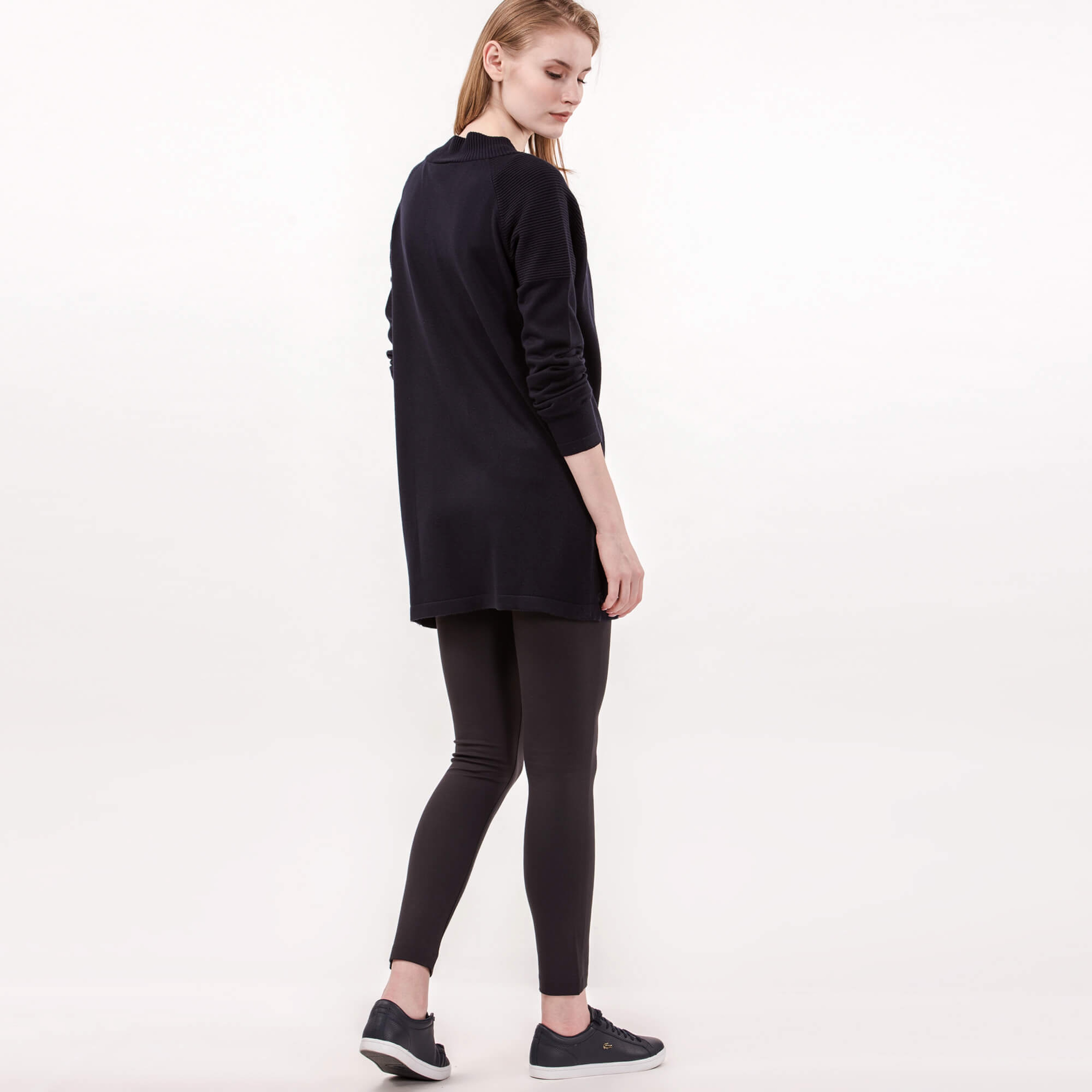 Lacoste Kadın Lacivert Triko Hırka