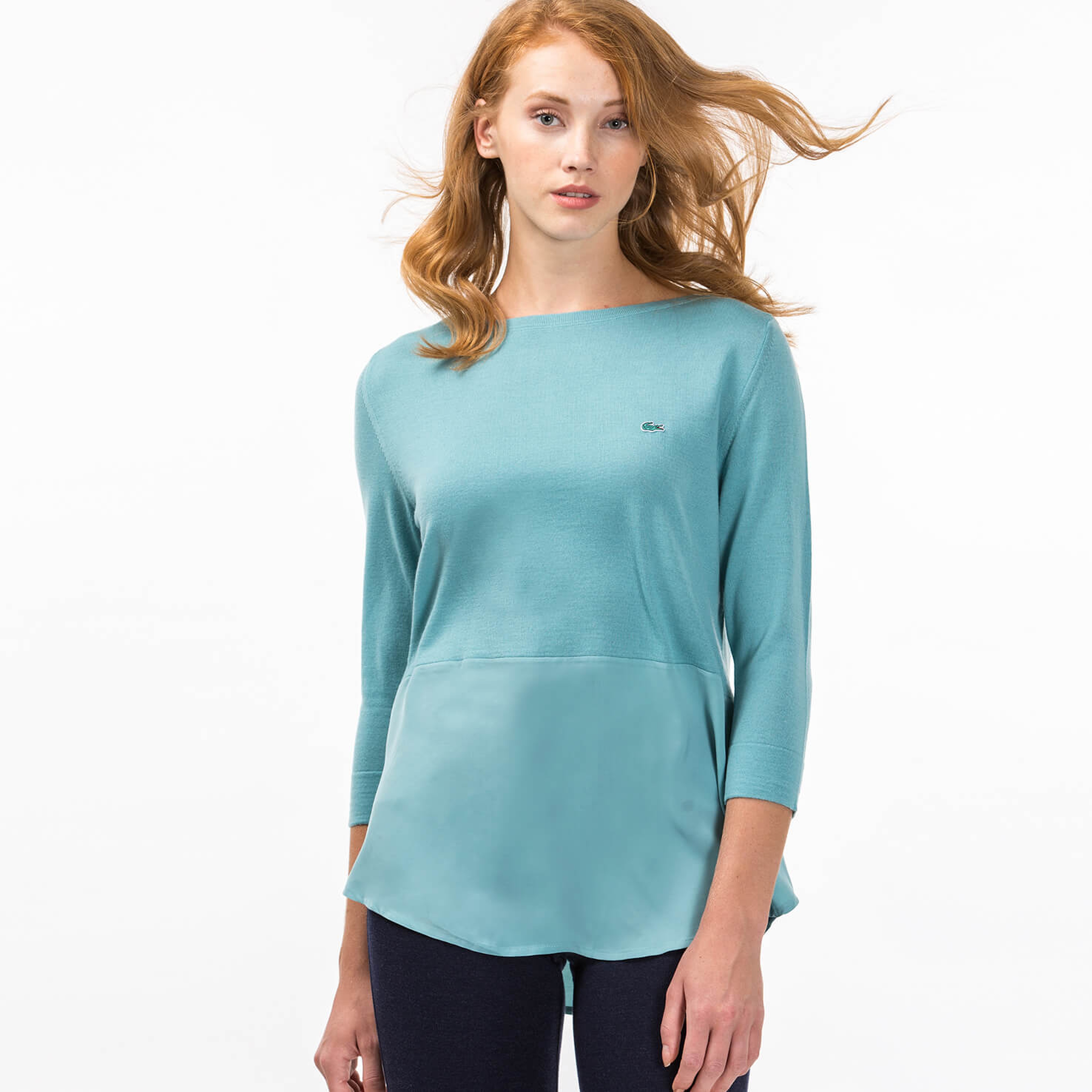 Lacoste Kadın Mavi Triko