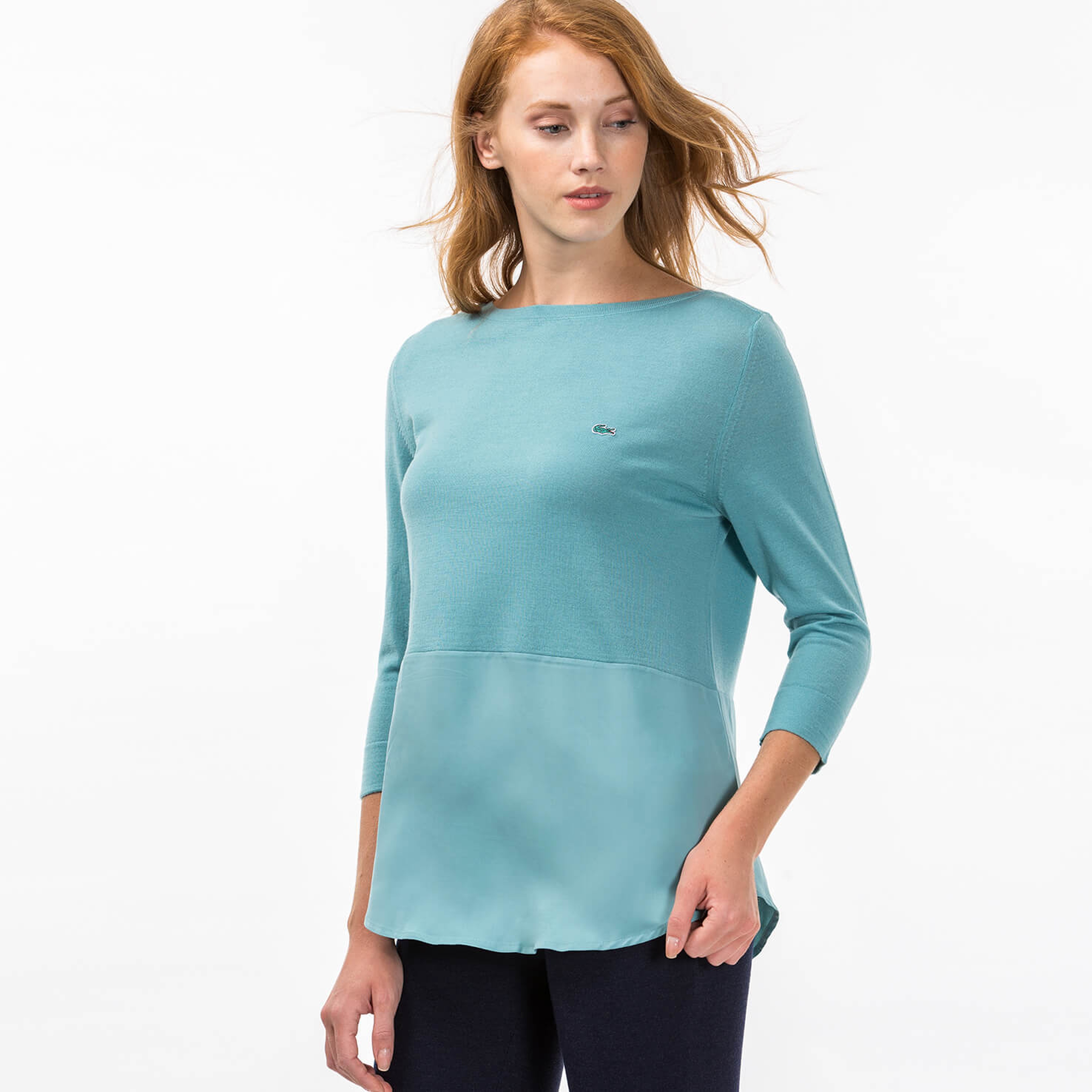Lacoste Kadın Mavi Triko