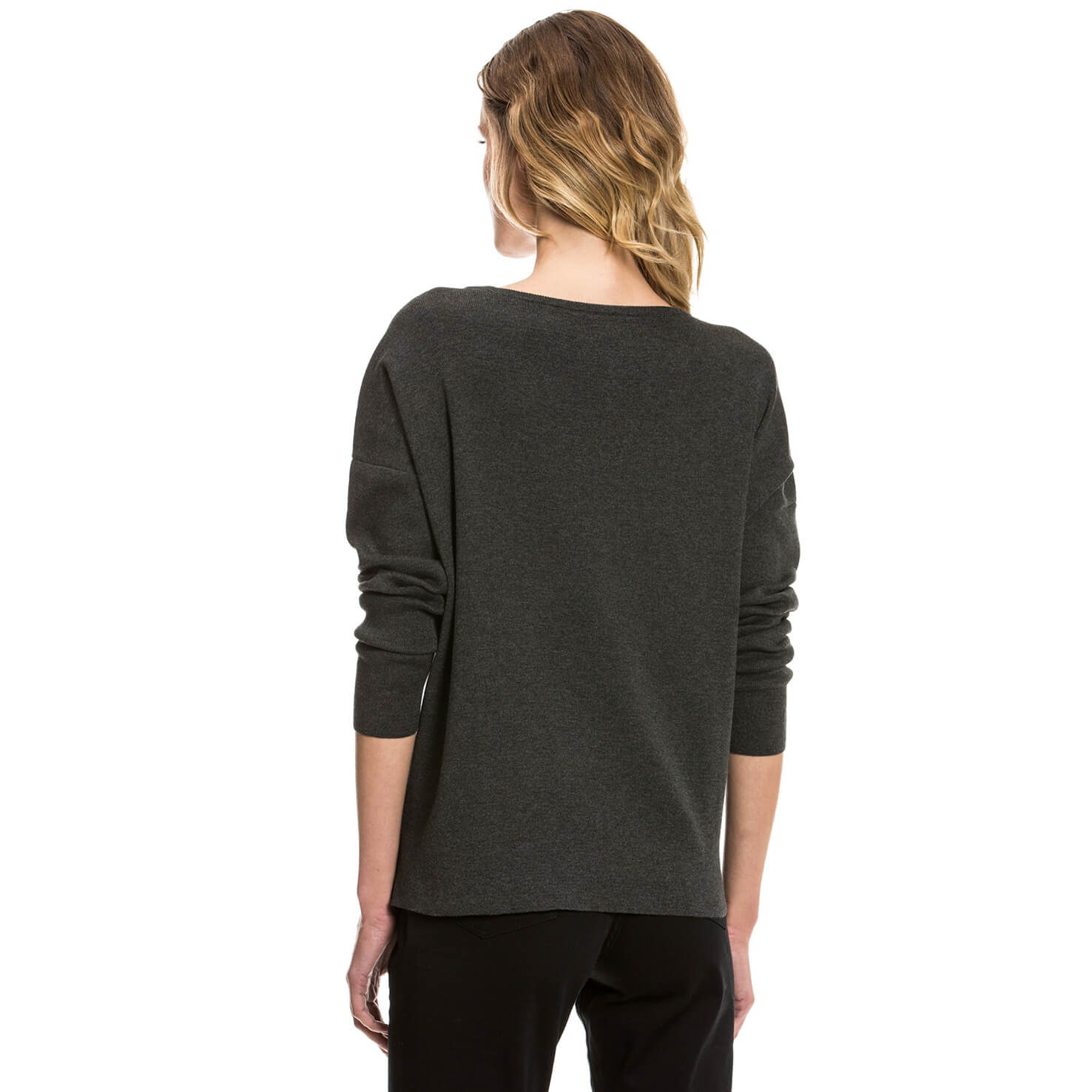 Nautica Kadın Gri Regular Fit Triko