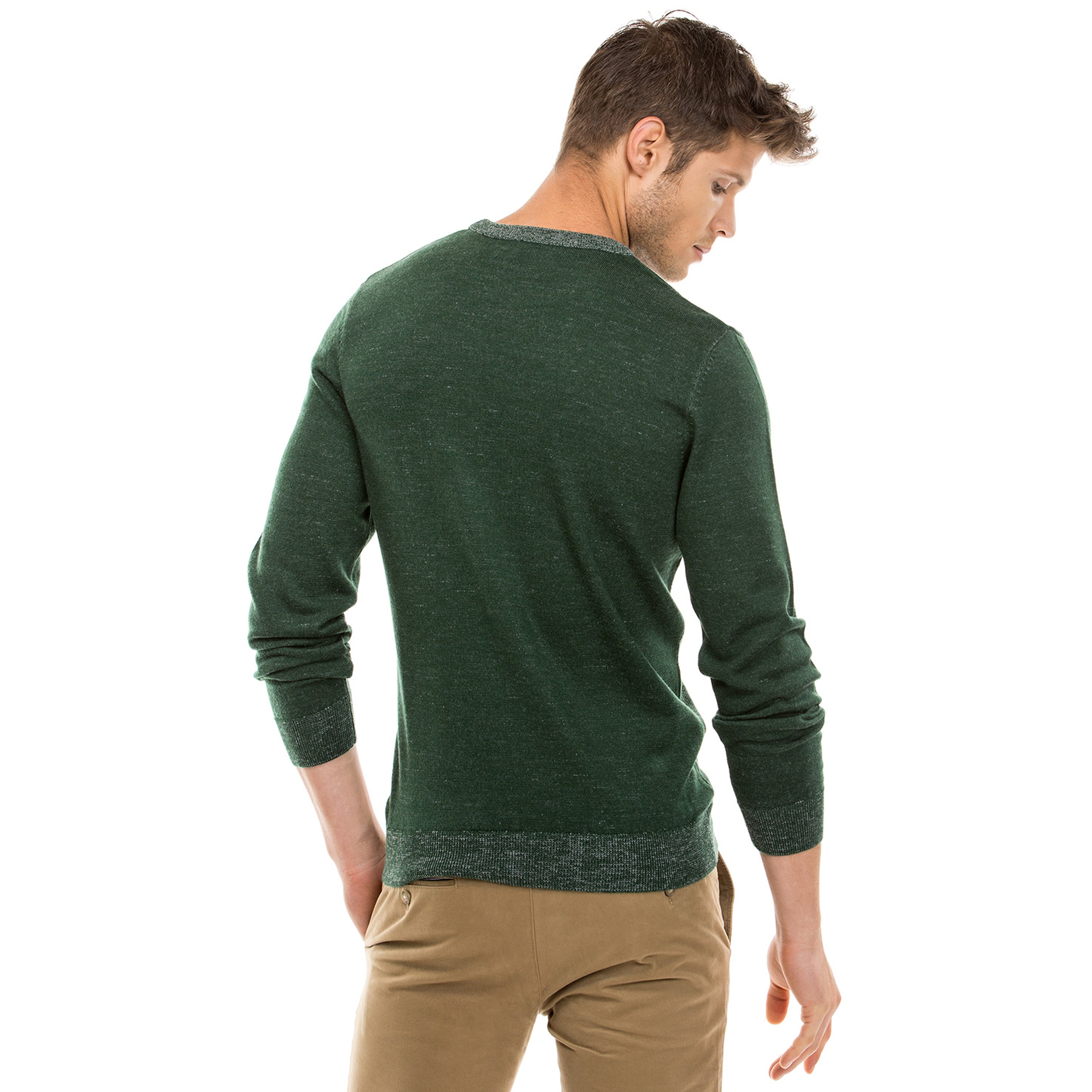 Nautica Erkek Yeşil Regular Fit Triko