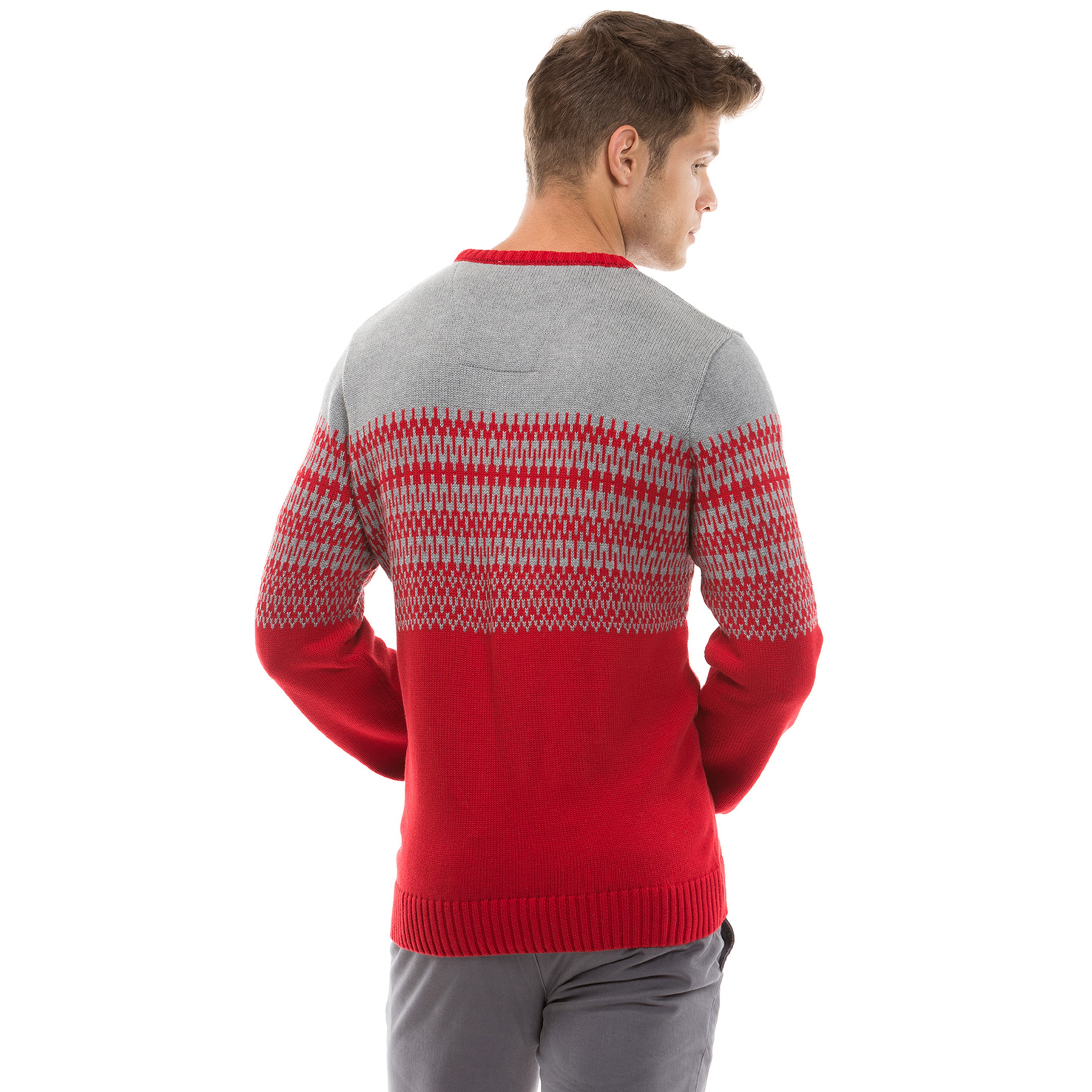 Nautica Erkek Kırmızı Regular Fit Triko