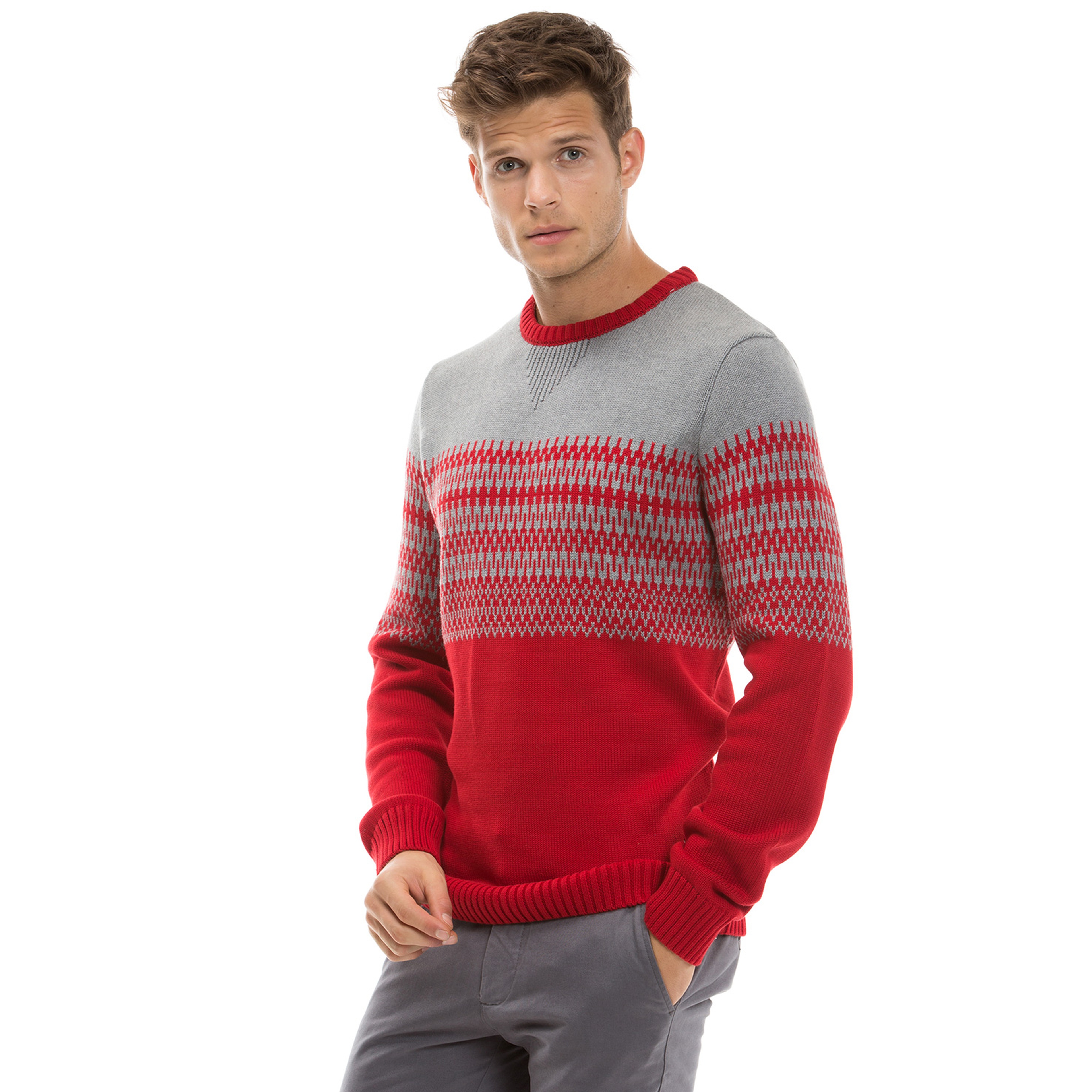 Nautica Erkek Kırmızı Regular Fit Triko