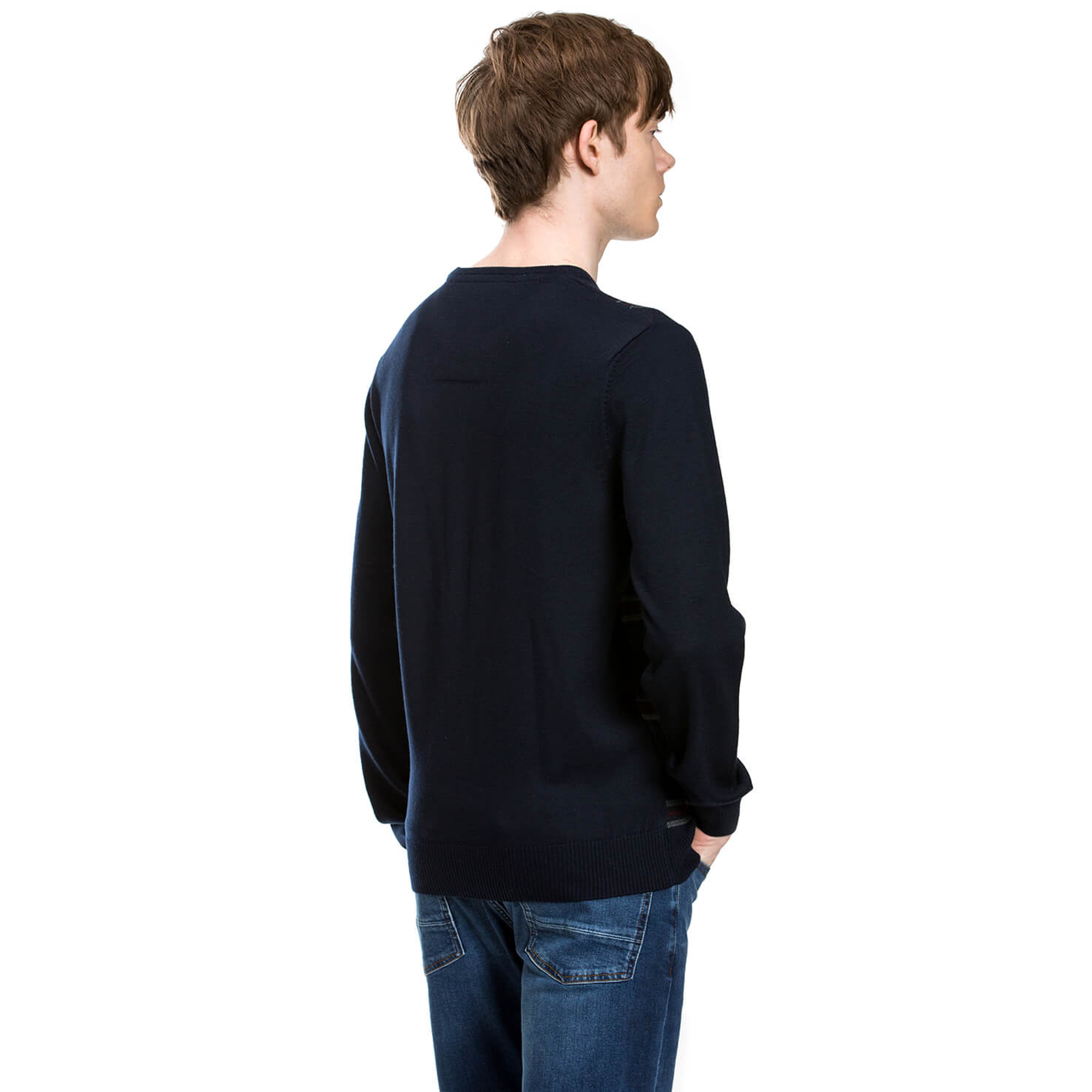 Nautica Erkek Lacivert Regular Fit Triko