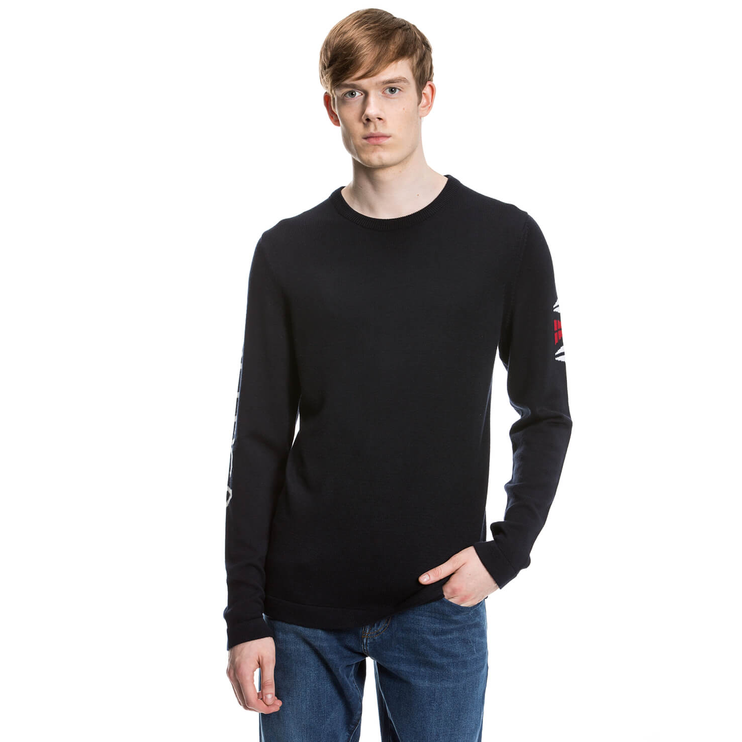 Nautica Erkek Lacivert Regular Fit Triko