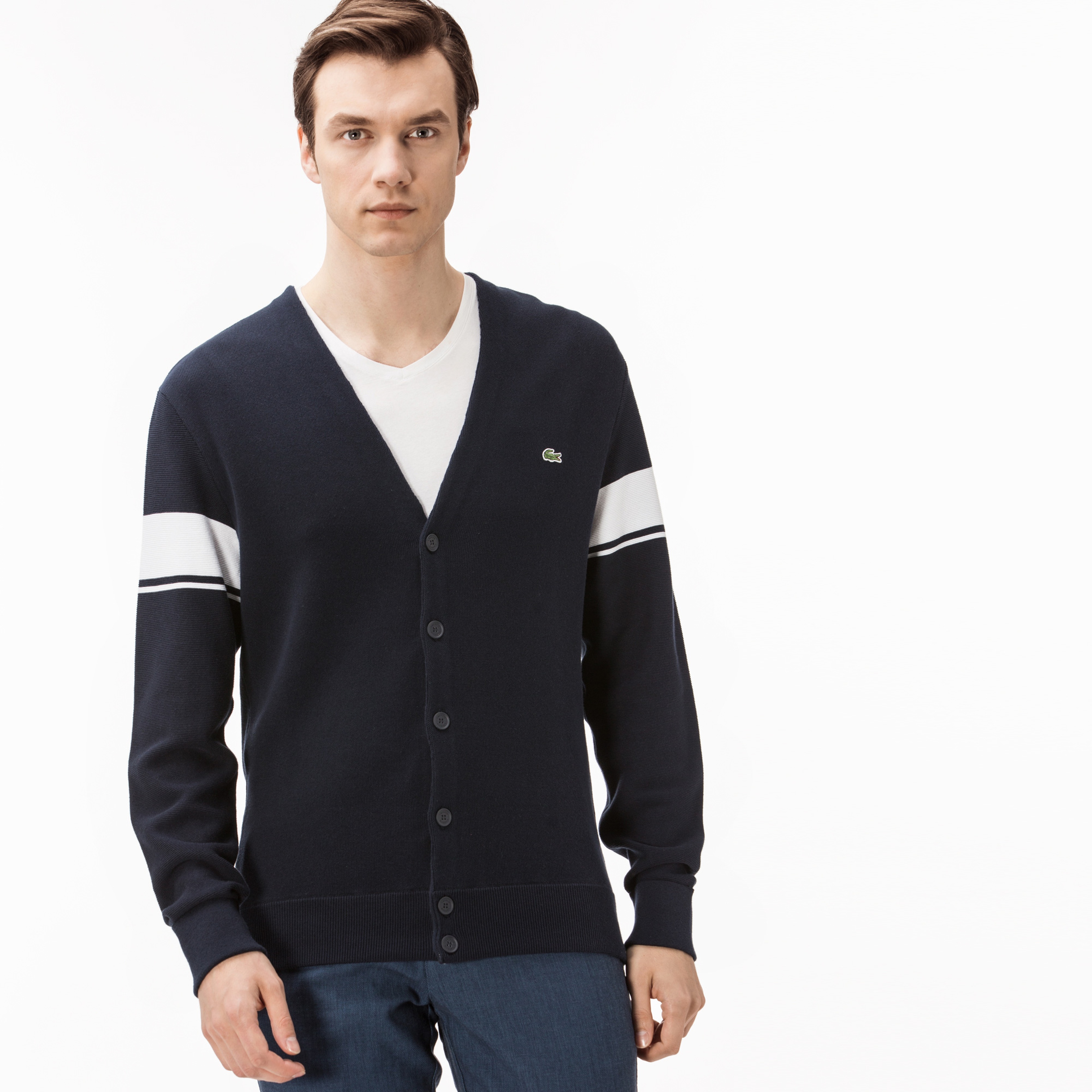 Lacoste Erkek Lacivert Triko Hırka