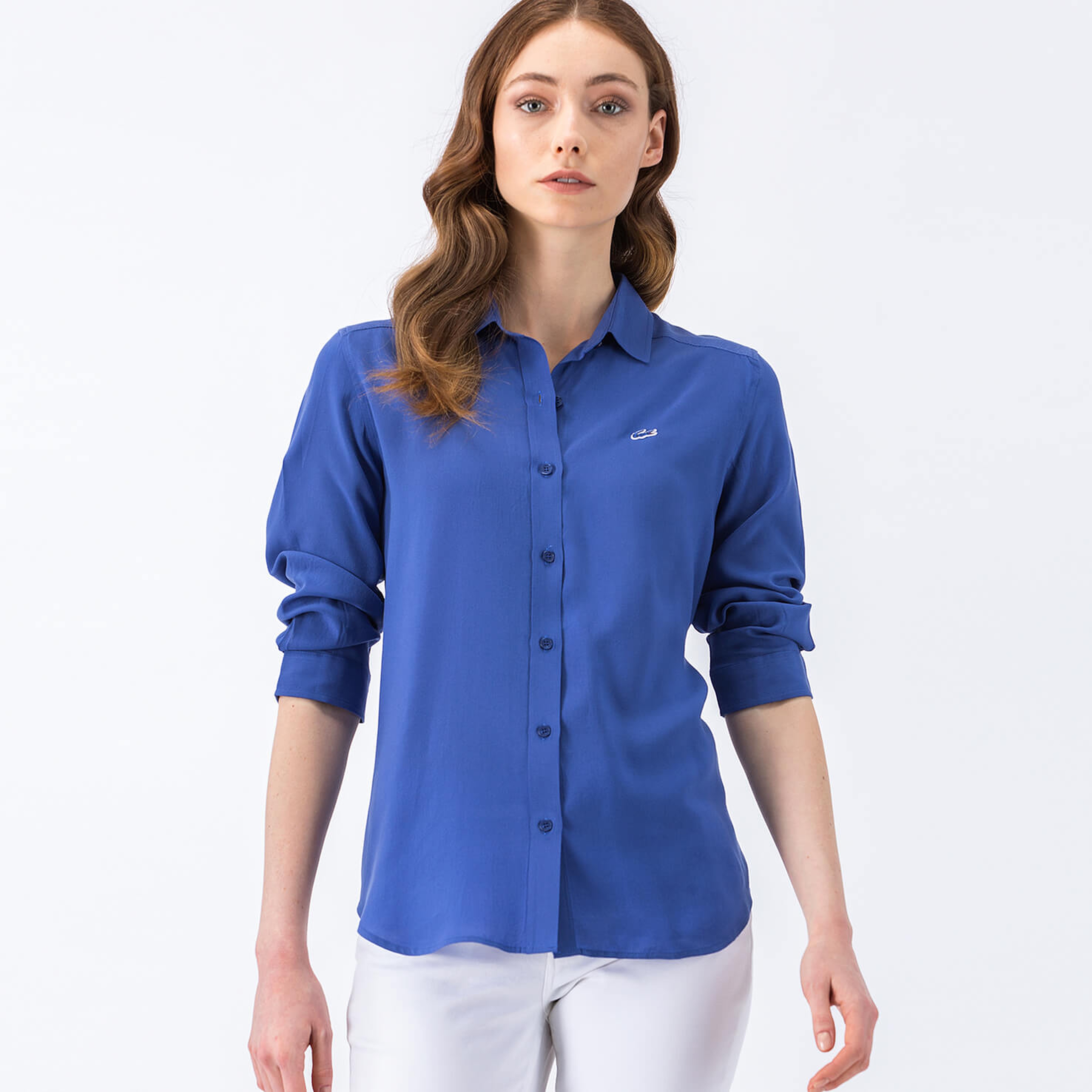 Lacoste Kadın Lacivert Gömlek