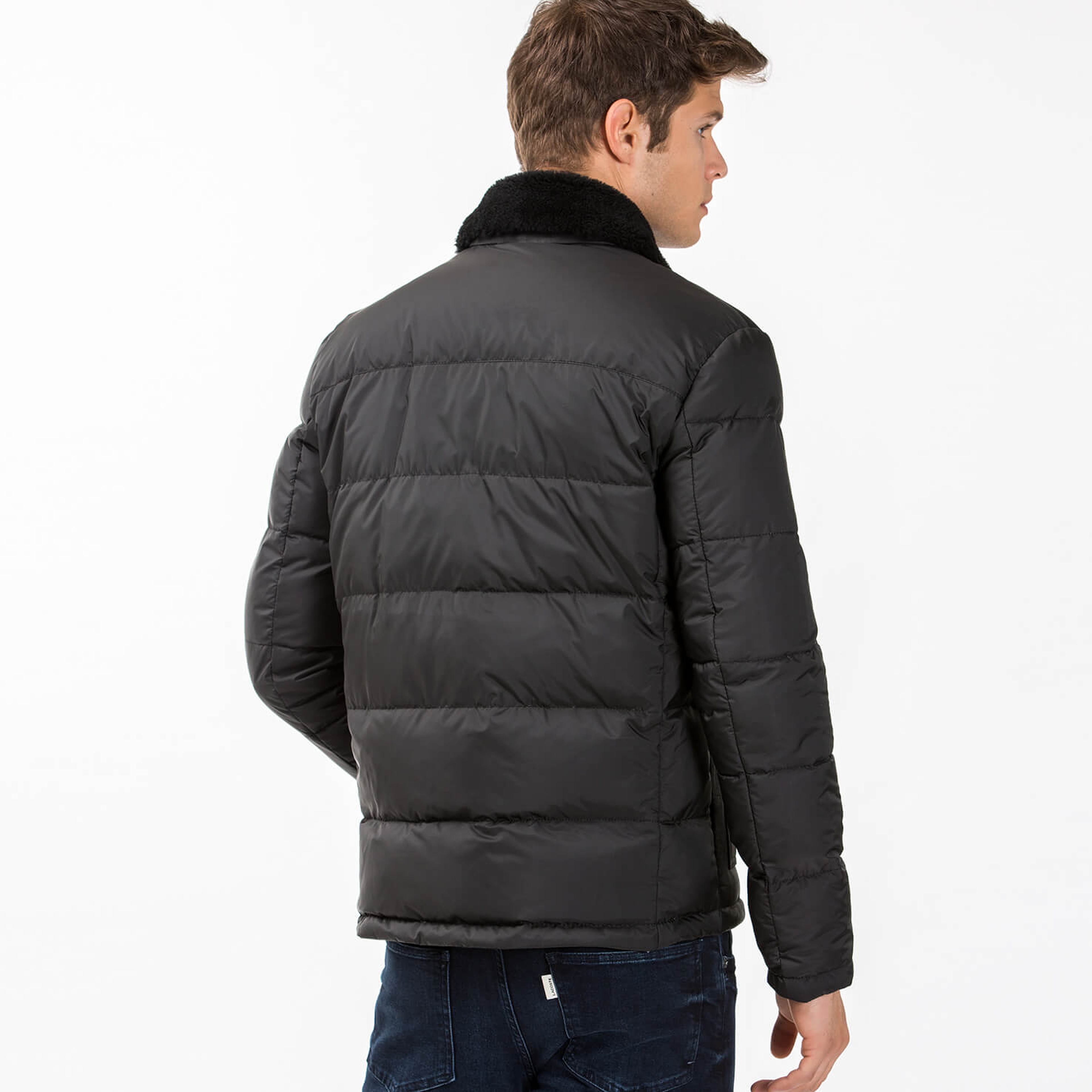 Lacoste Erkek Siyah Mont