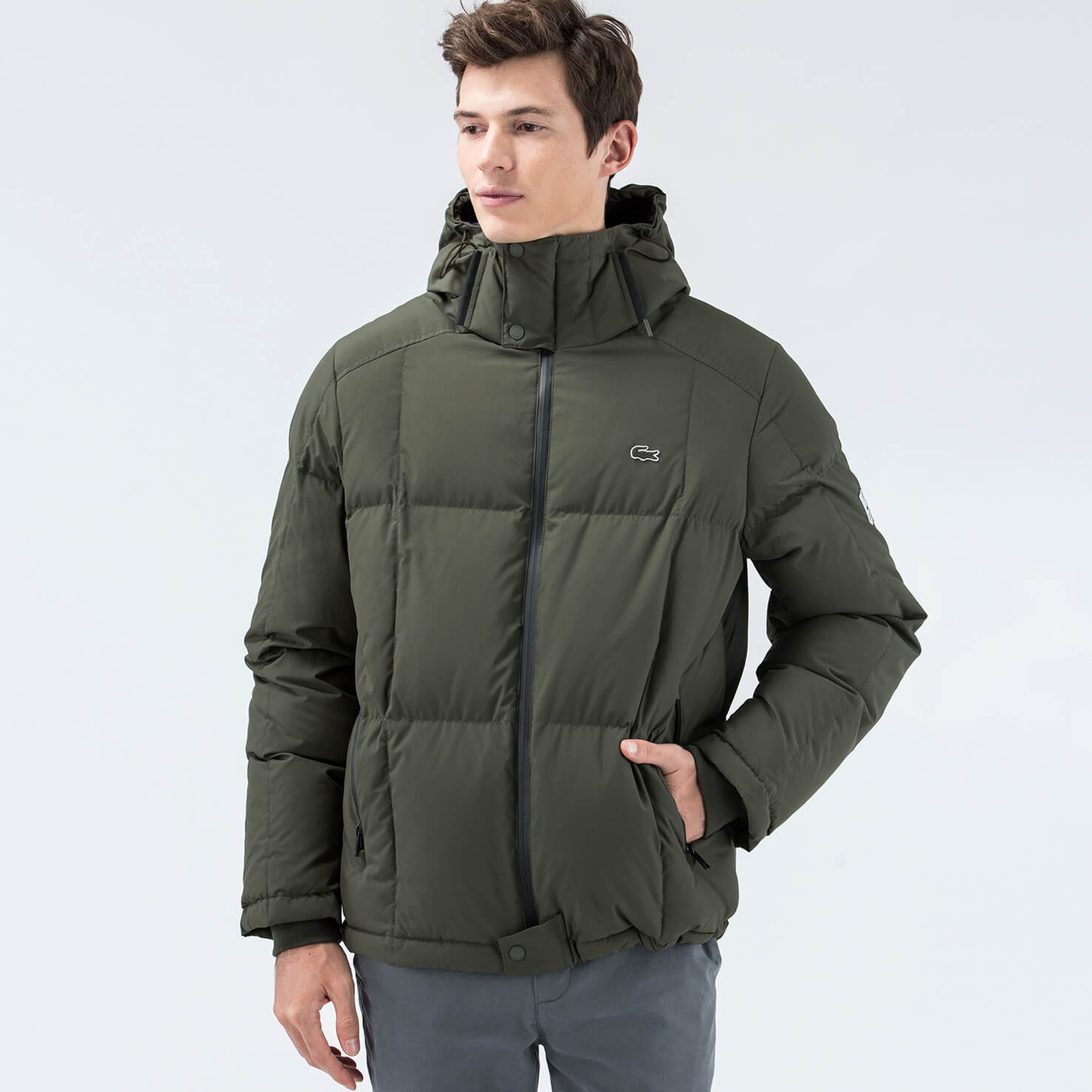 Lacoste Erkek Yeşil Mont