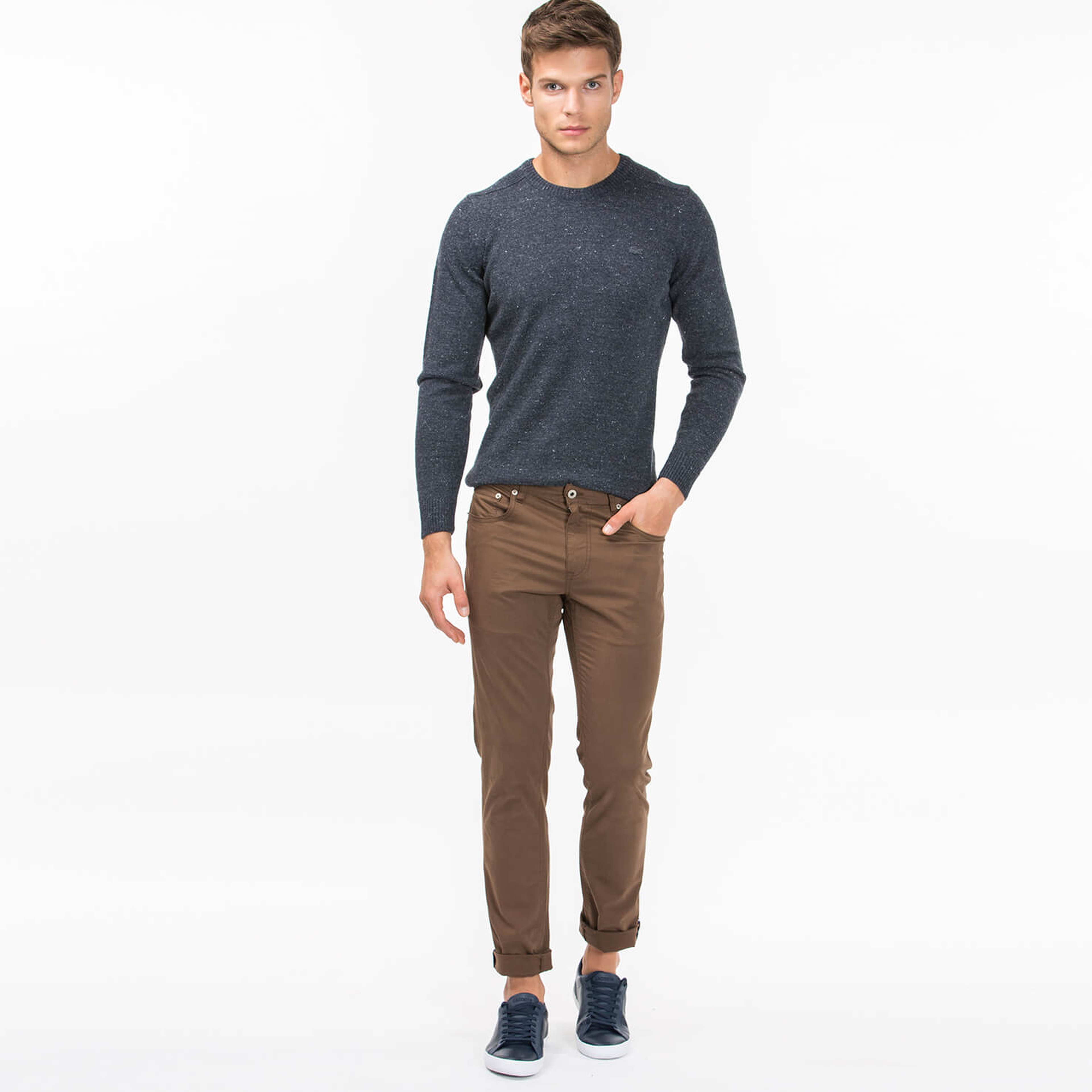 Lacoste Erkek Slim Fit Kahverengi Pantolon