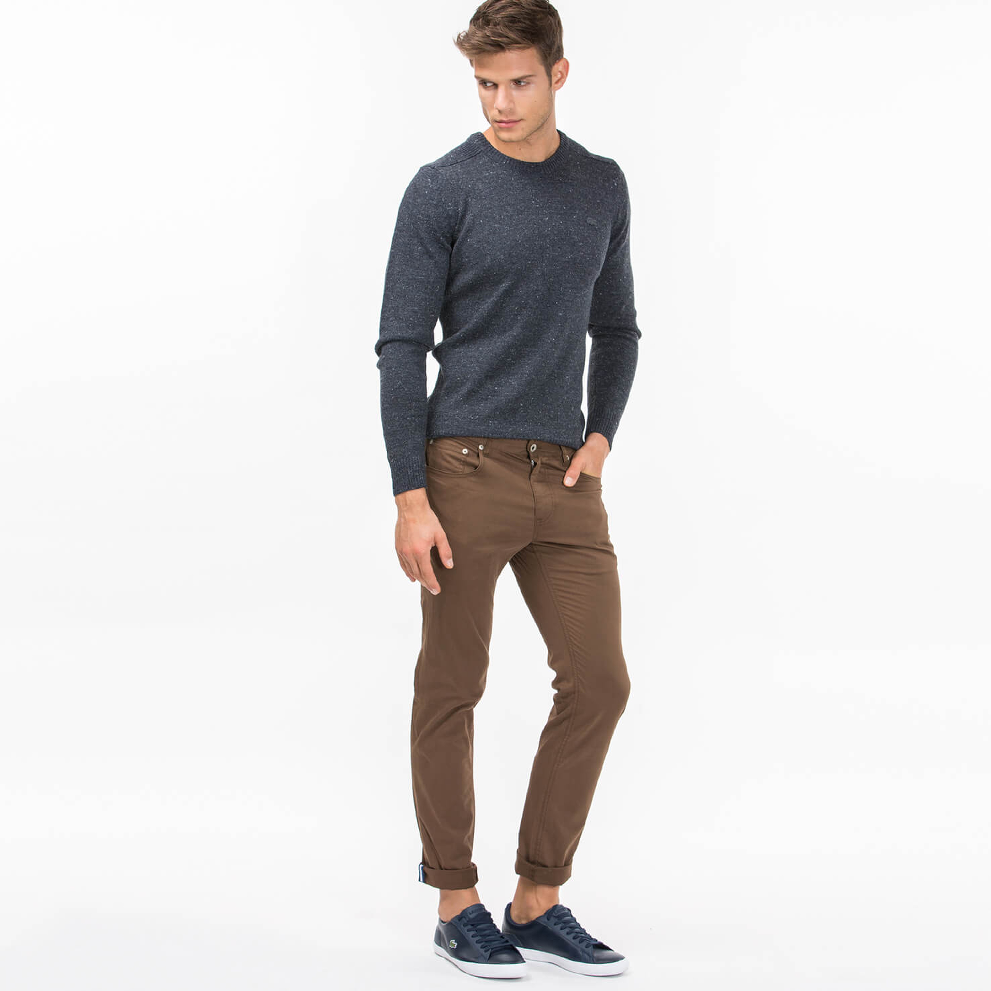 Lacoste Erkek Slim Fit Kahverengi Pantolon