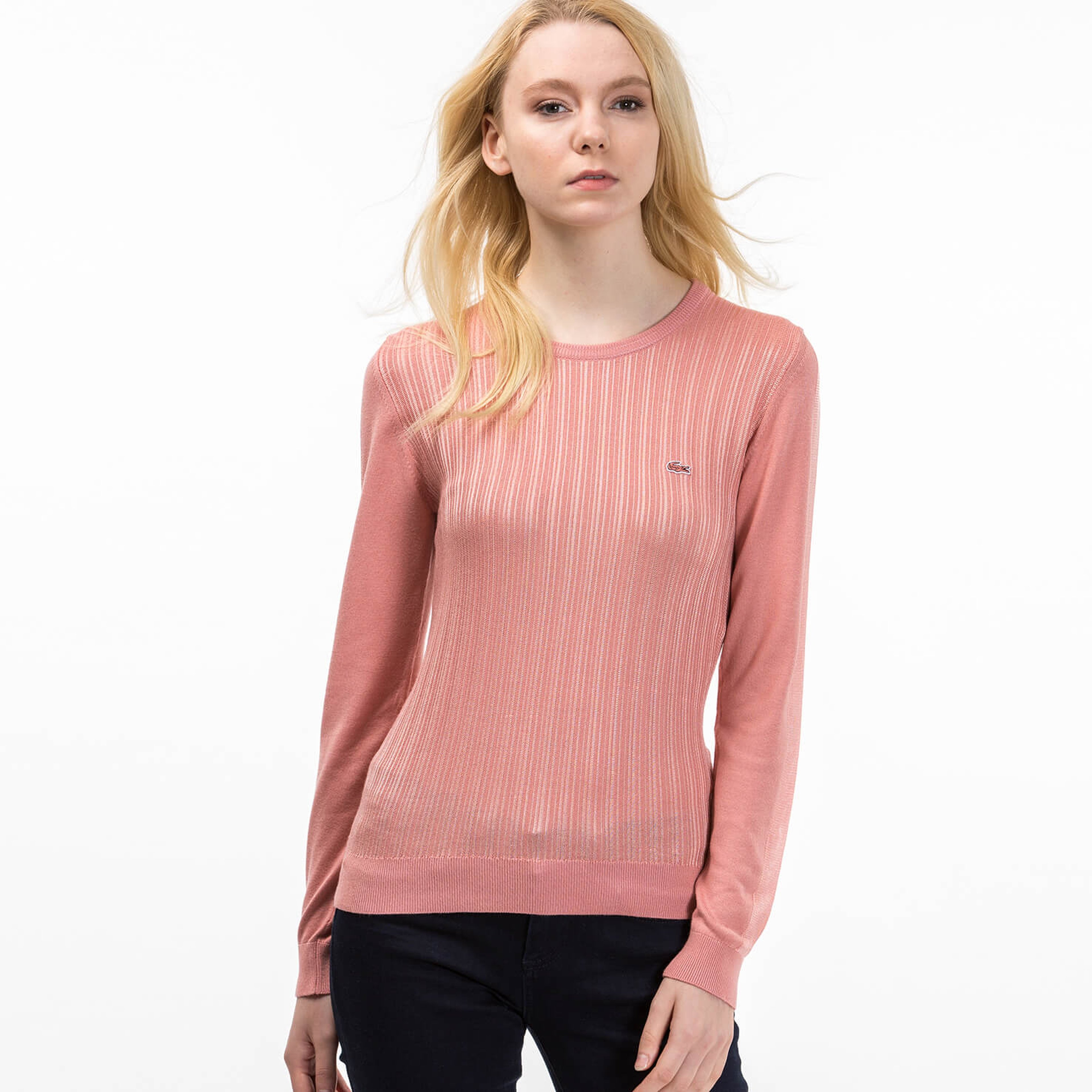 Lacoste Kadın Pembe Triko