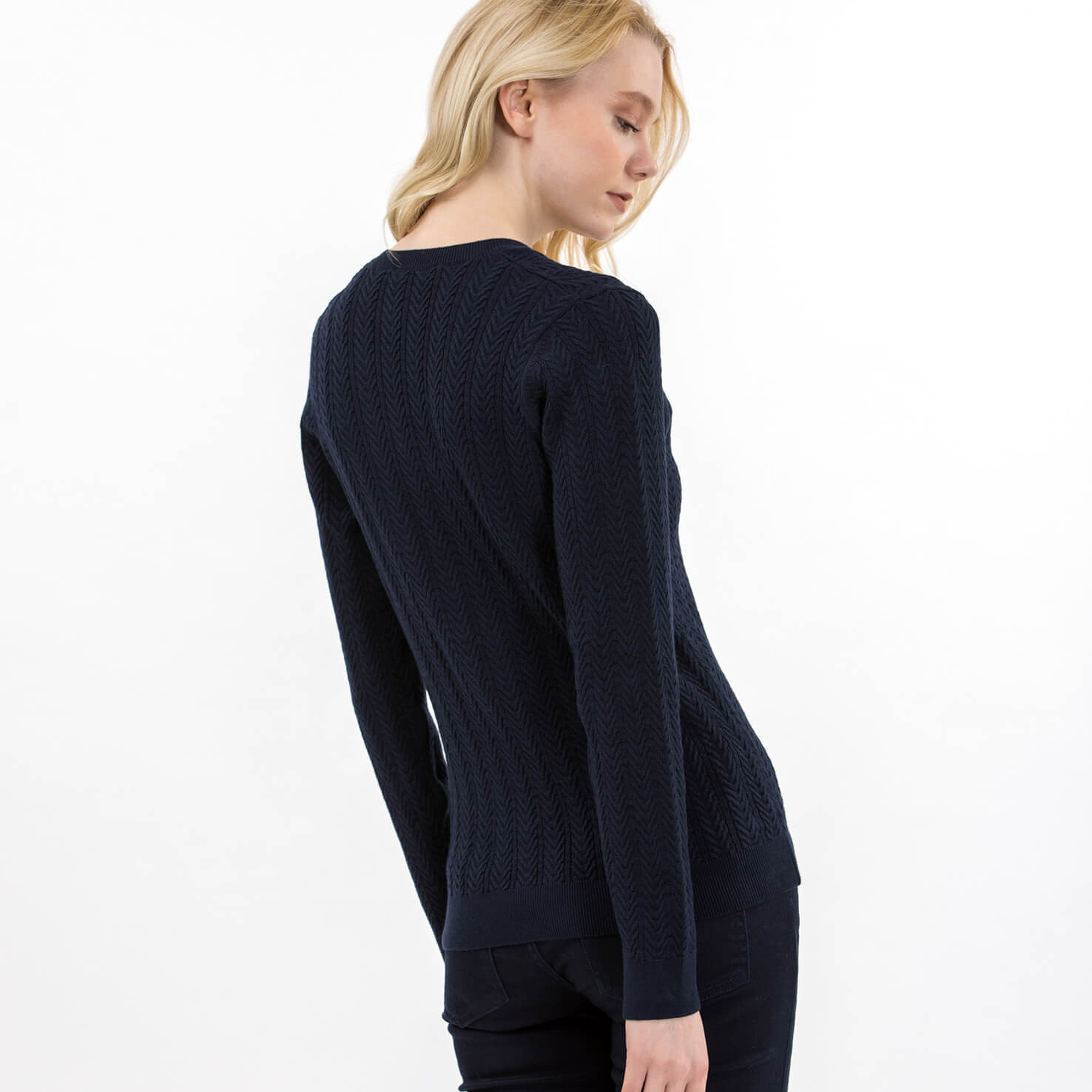 Lacoste Kadın Lacivert Triko