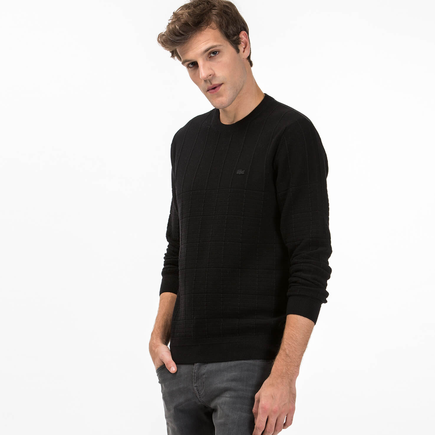 Lacoste Erkek Siyah Triko