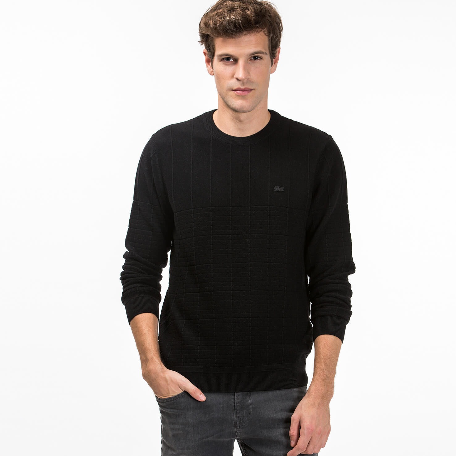 Lacoste Erkek Siyah Triko