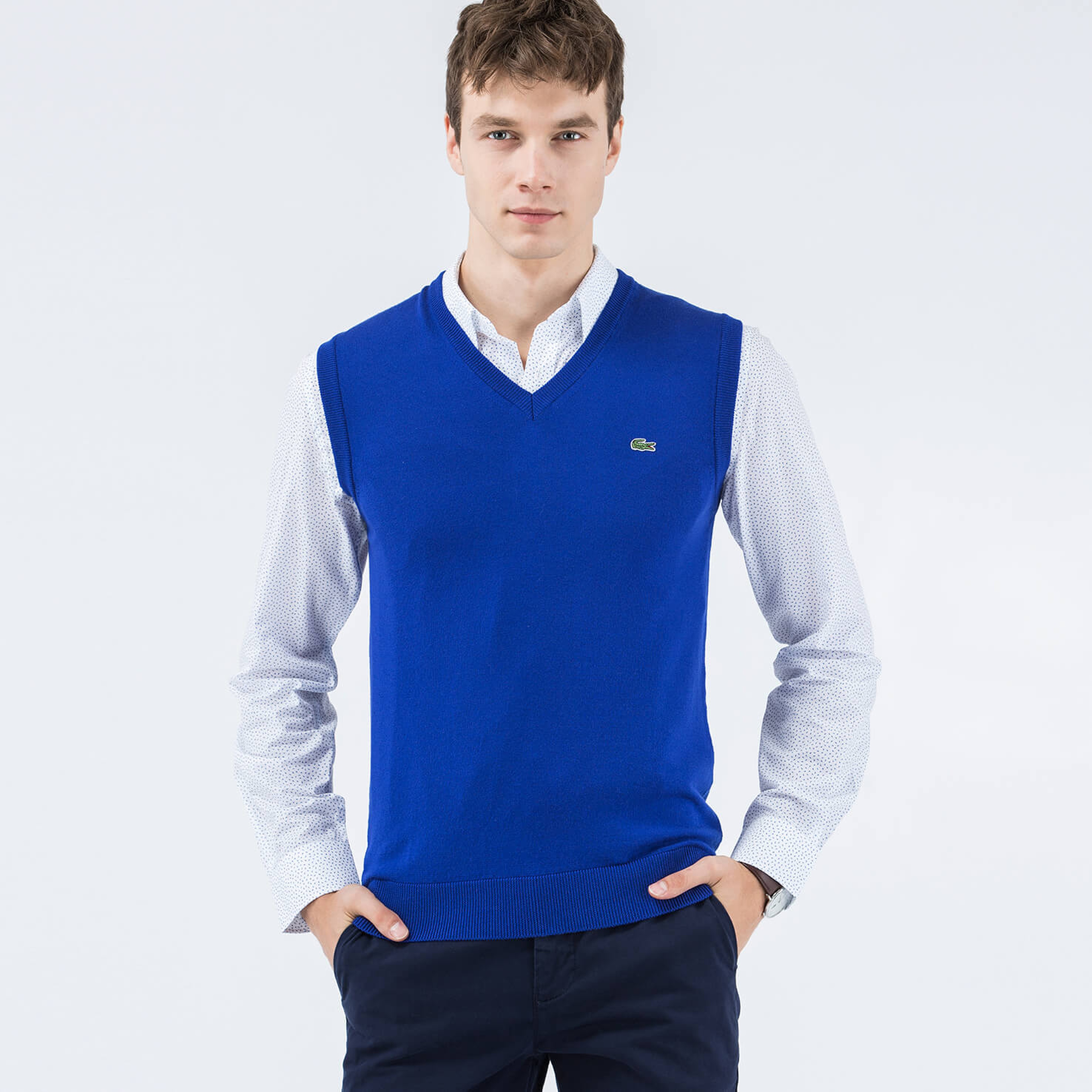 Lacoste Erkek Lacivert Süveter