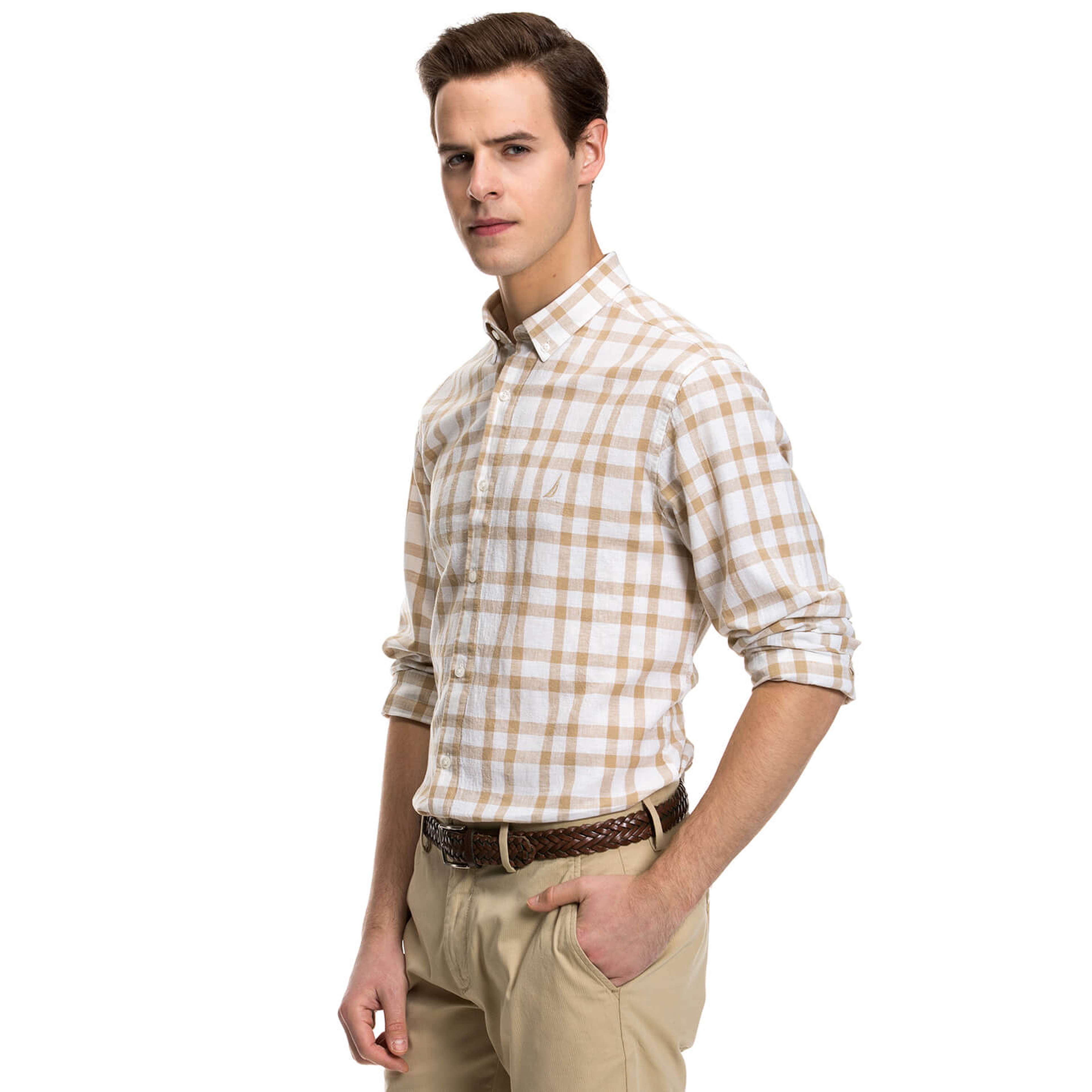 Nautica Erkek Bej Gömlek