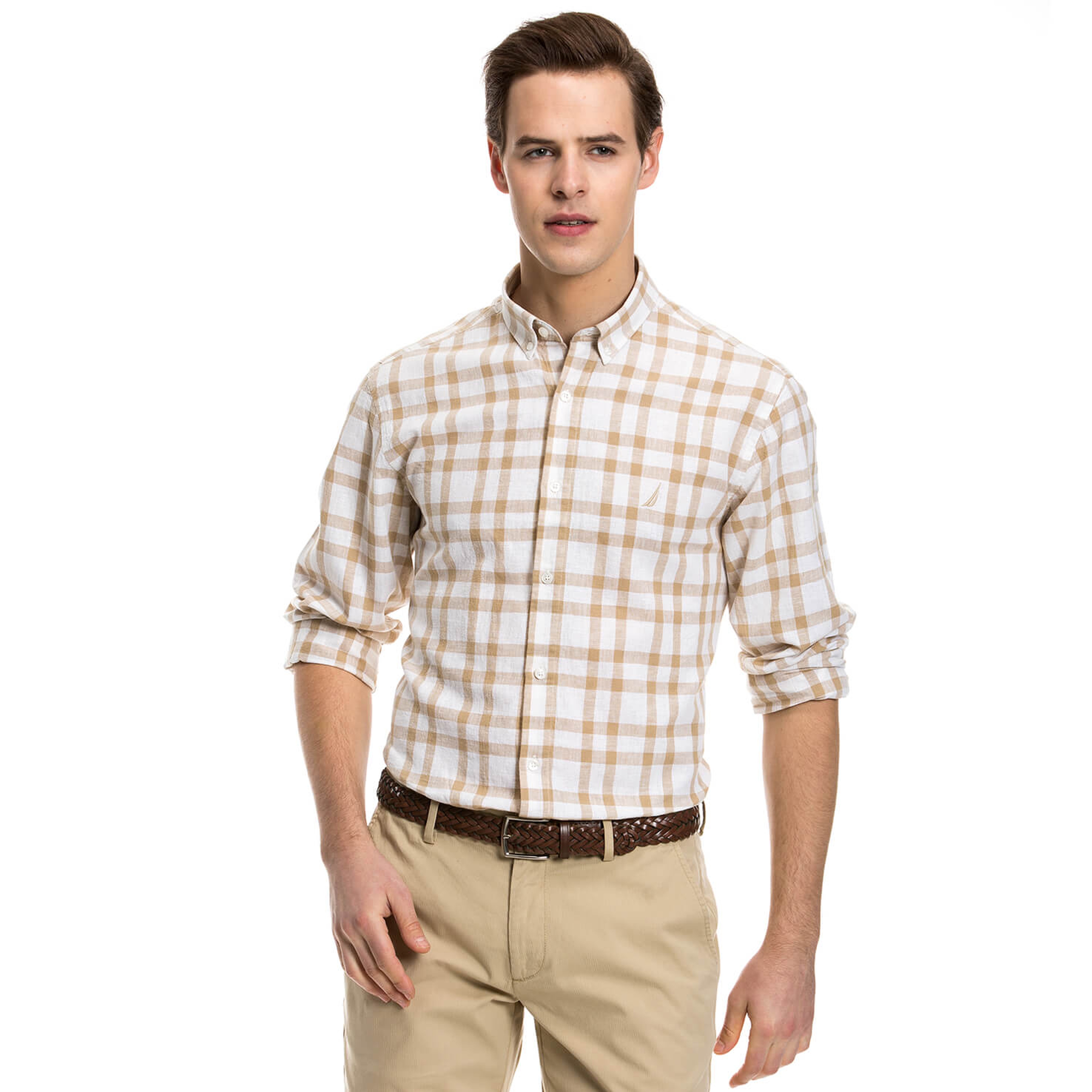 Nautica Erkek Bej Gömlek