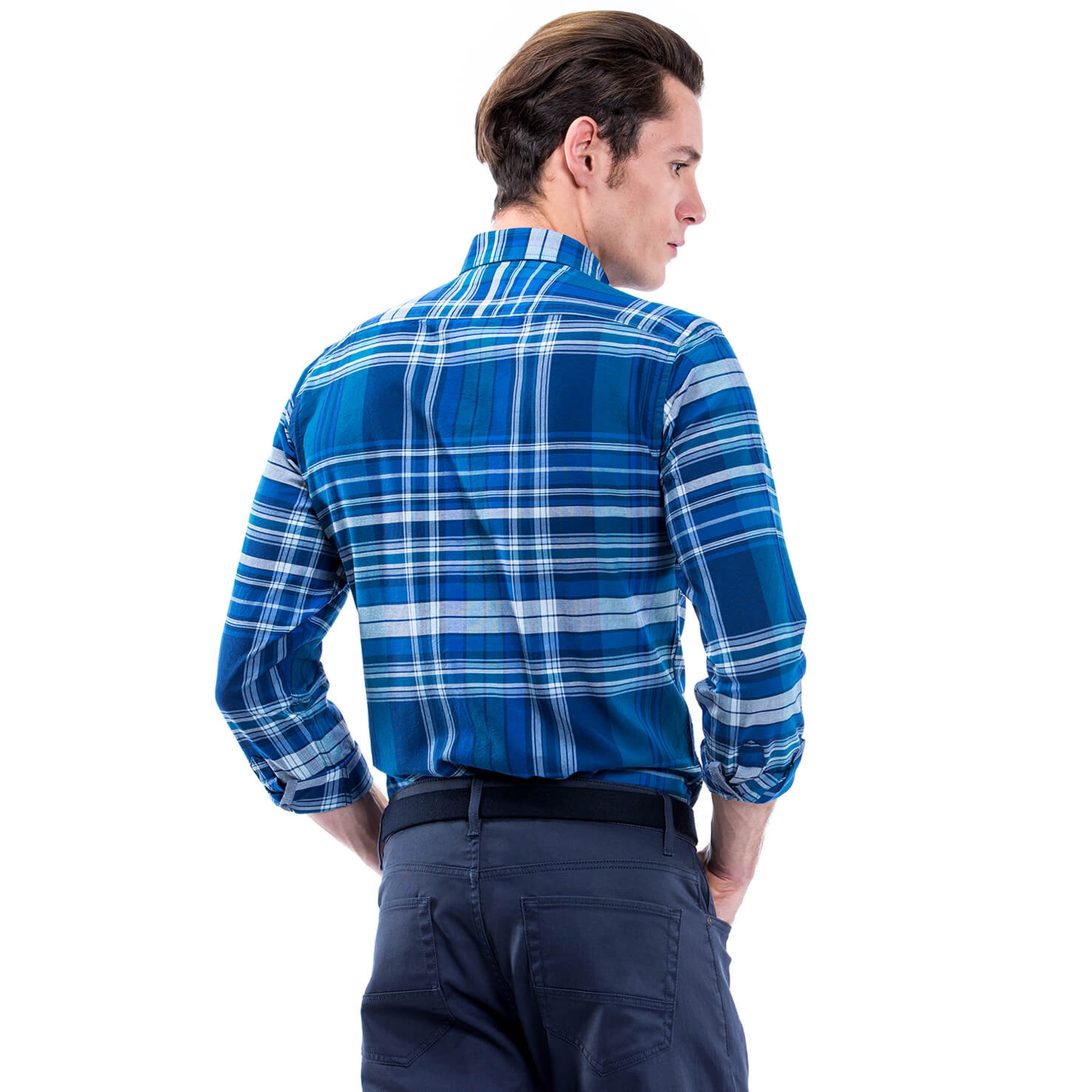 Nautica Erkek Lacivert Uzun Kollu Regular Fit Gömlek