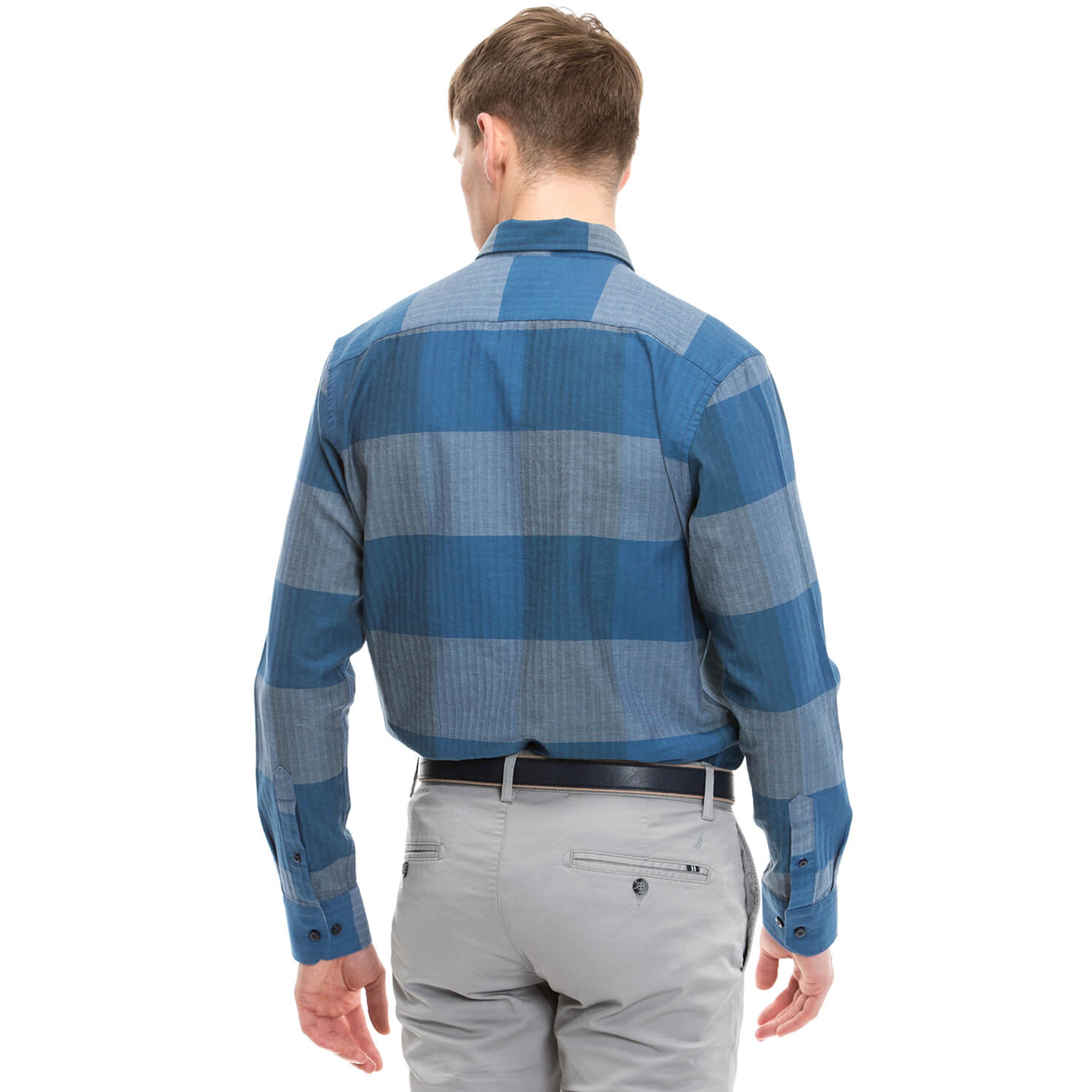 Nautica Erkek Lacivert Uzun Kollu Slim Fit Gömlek