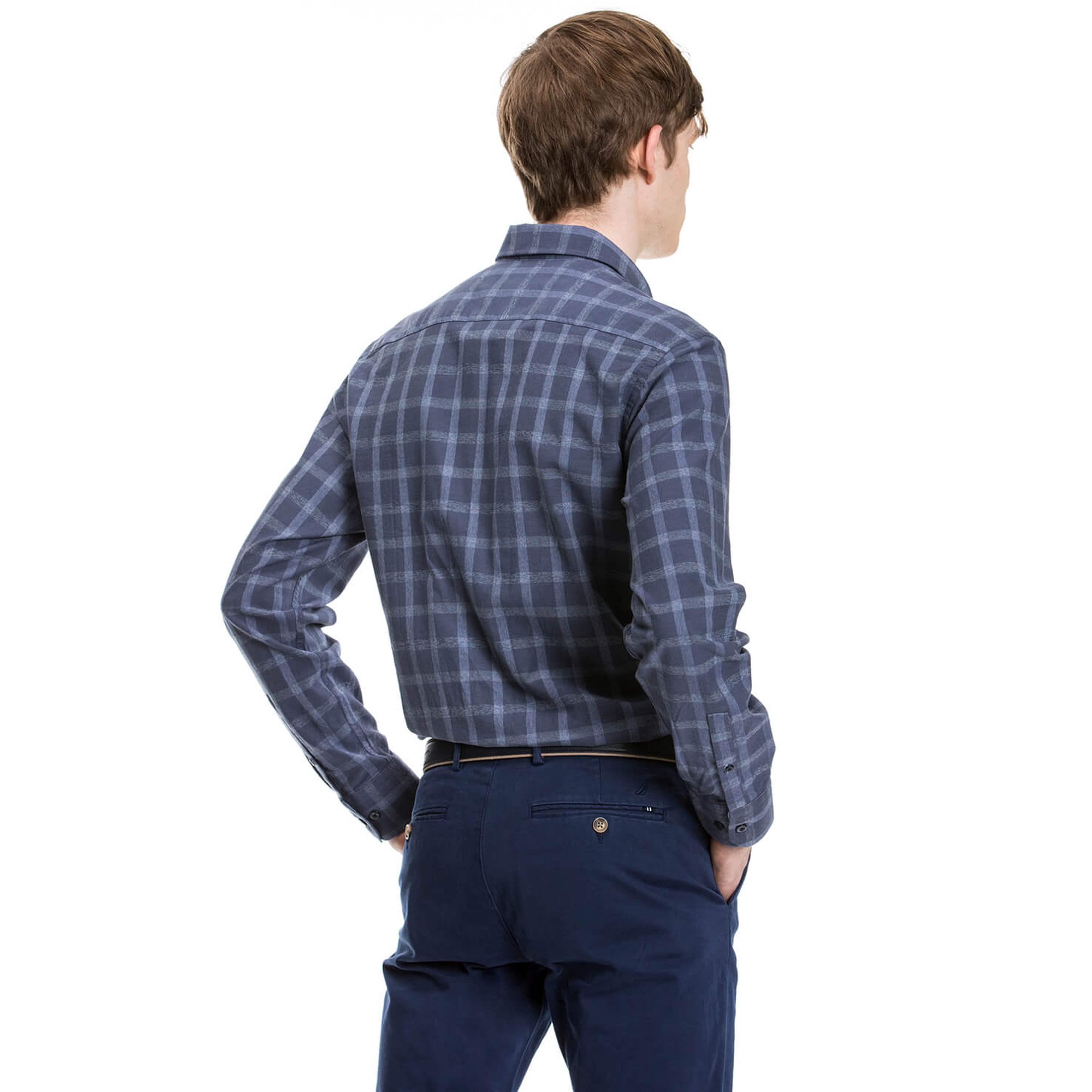 Nautica Erkek Lacivert Slim Fit Gömlek