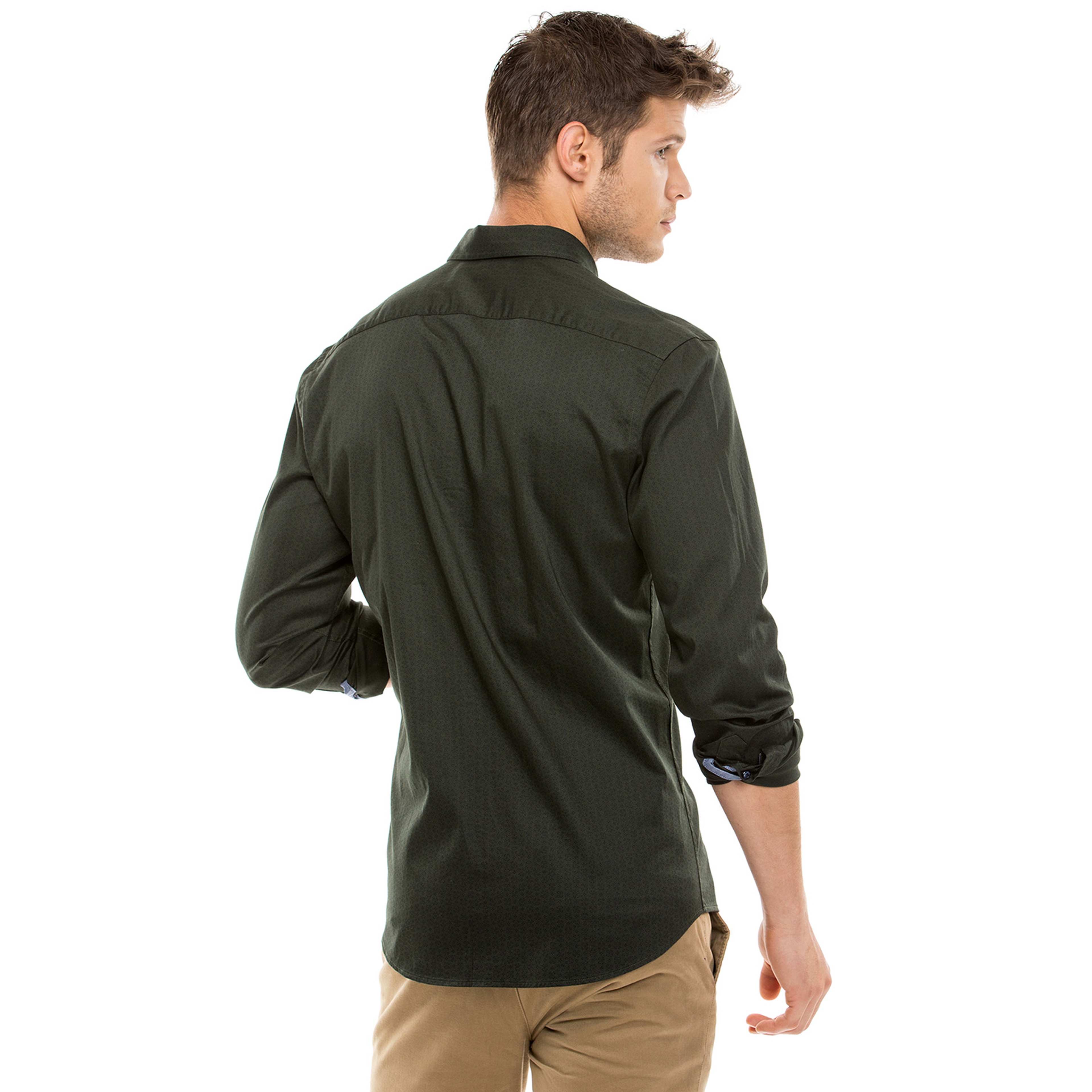 Nautica Erkek Yeşil Slim Fit Gömlek