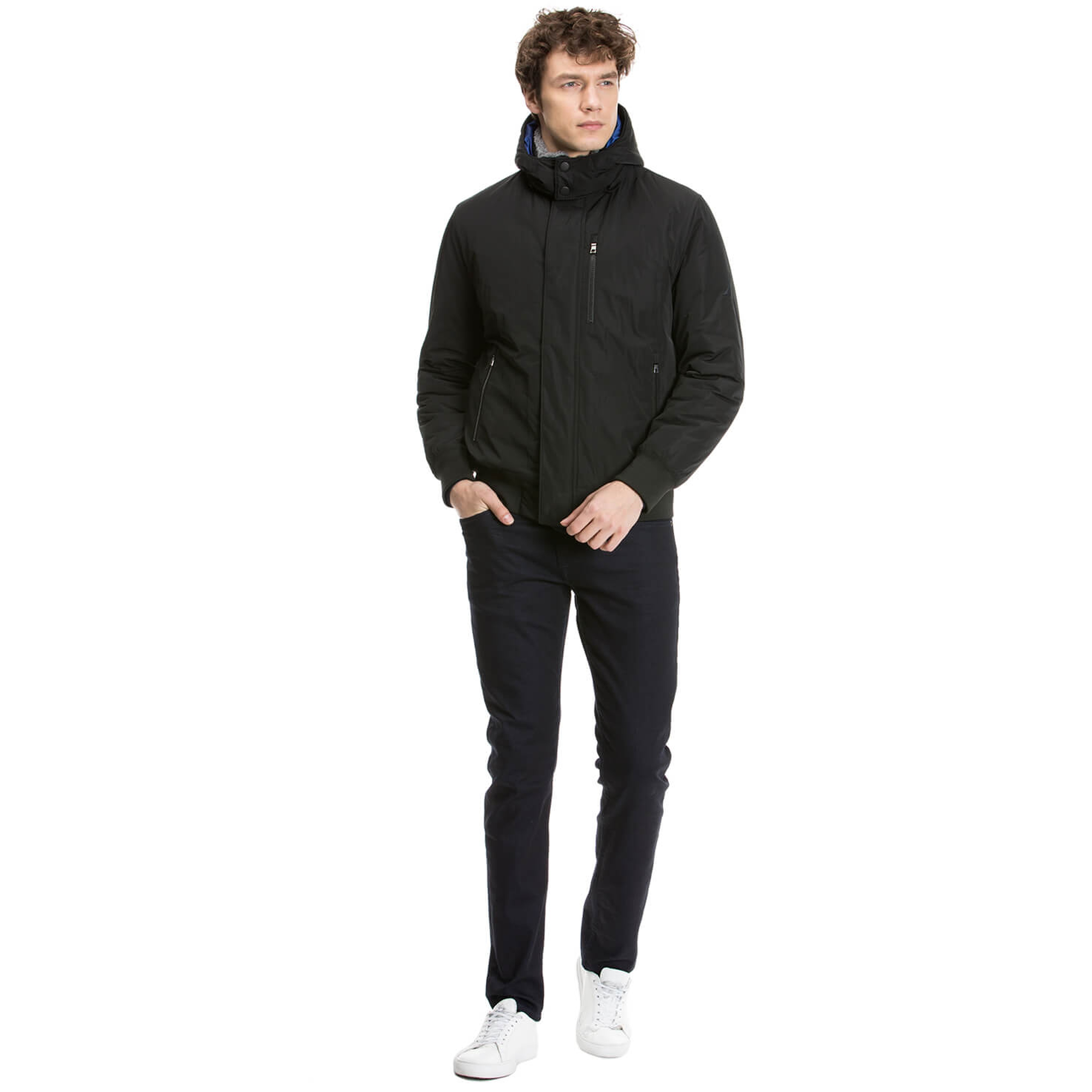 Nautica Erkek Siyah Regular Fit Mont