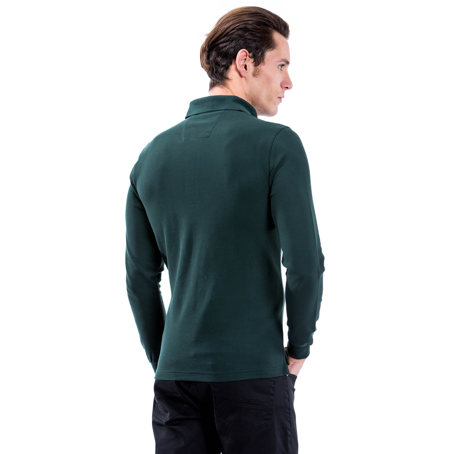 Nautica Erkek Yeşil Uzun Kollu Regular Fit Polo