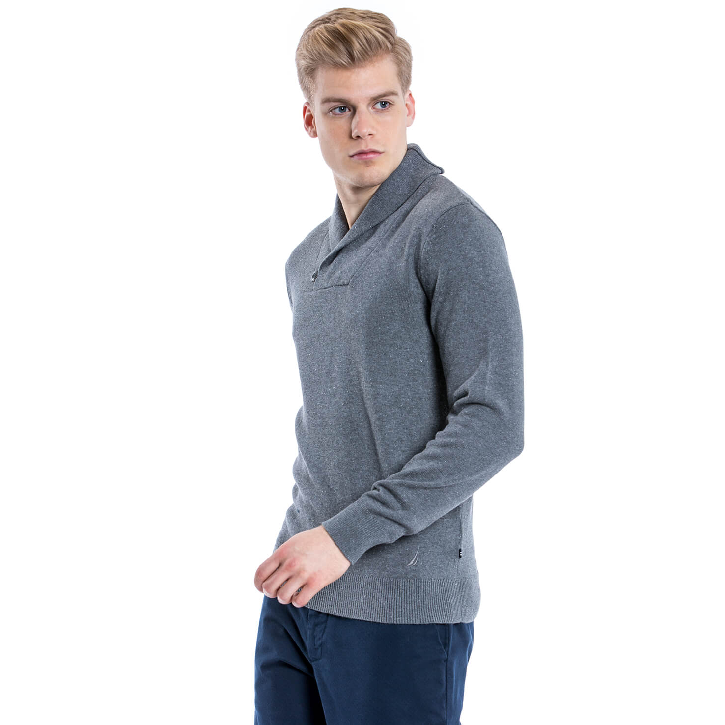 Nautica Erkek Gri Triko