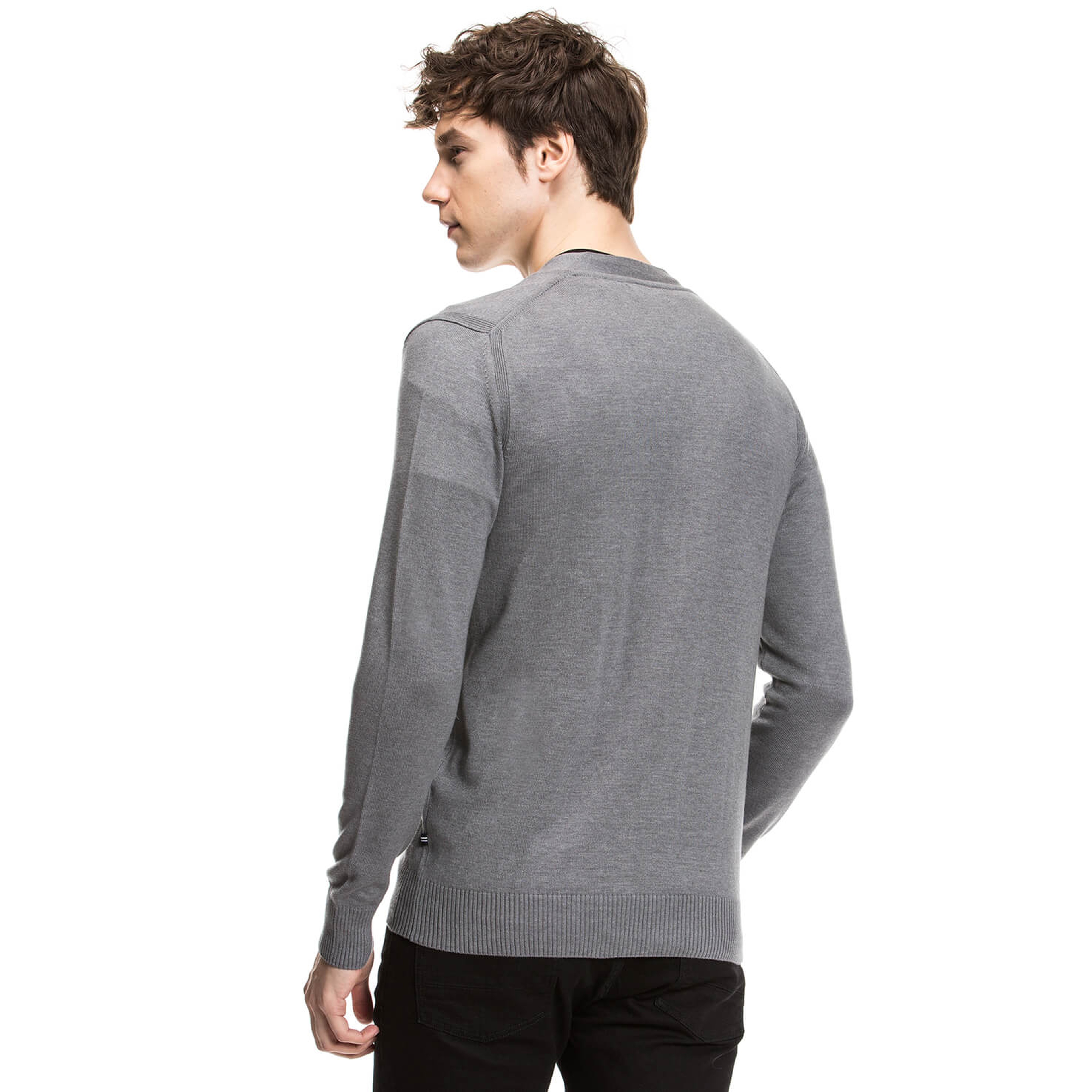 Nautica Erkek Gri Triko Hırka